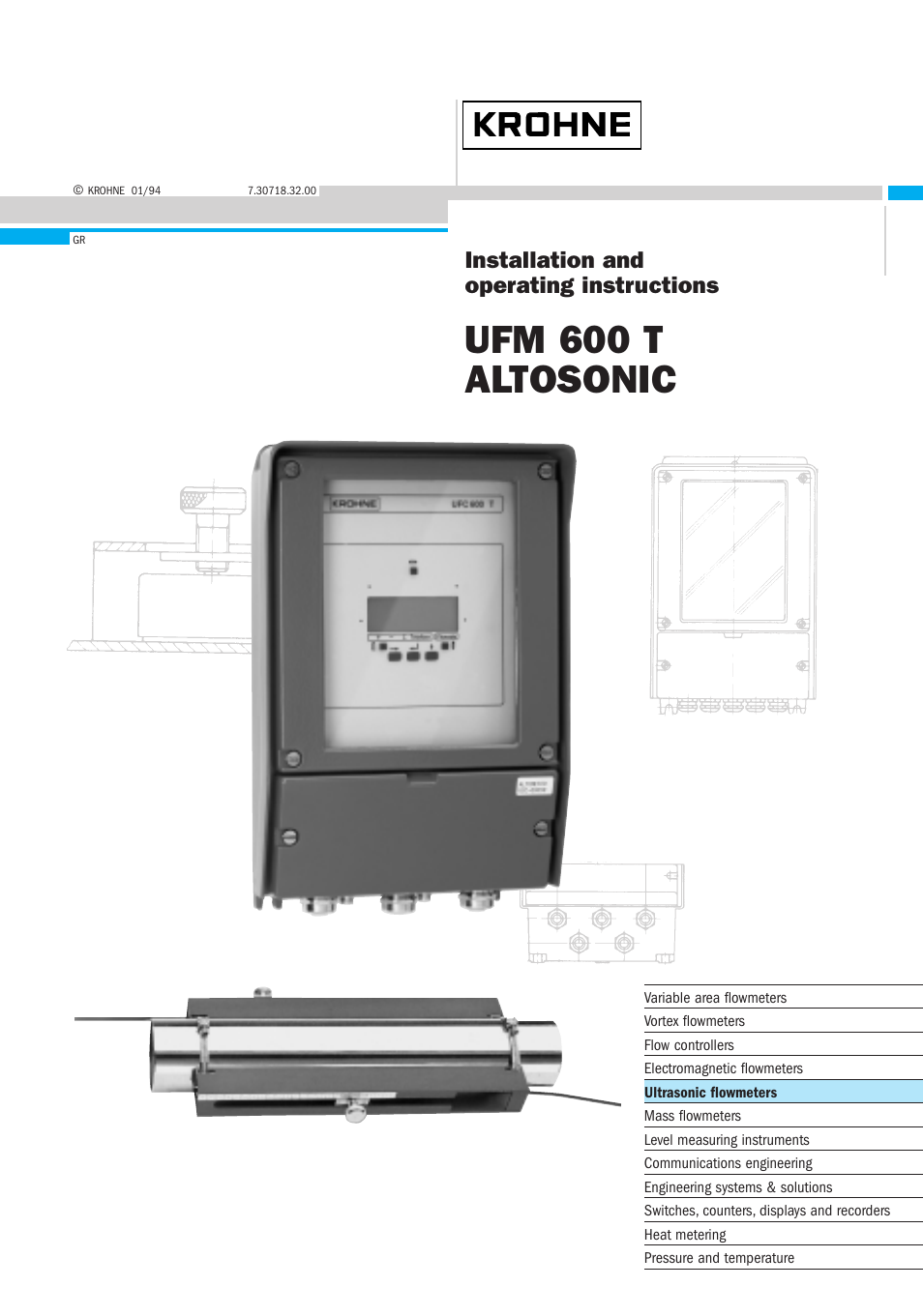 KROHNE UFM 600T EN User Manual | 93 pages