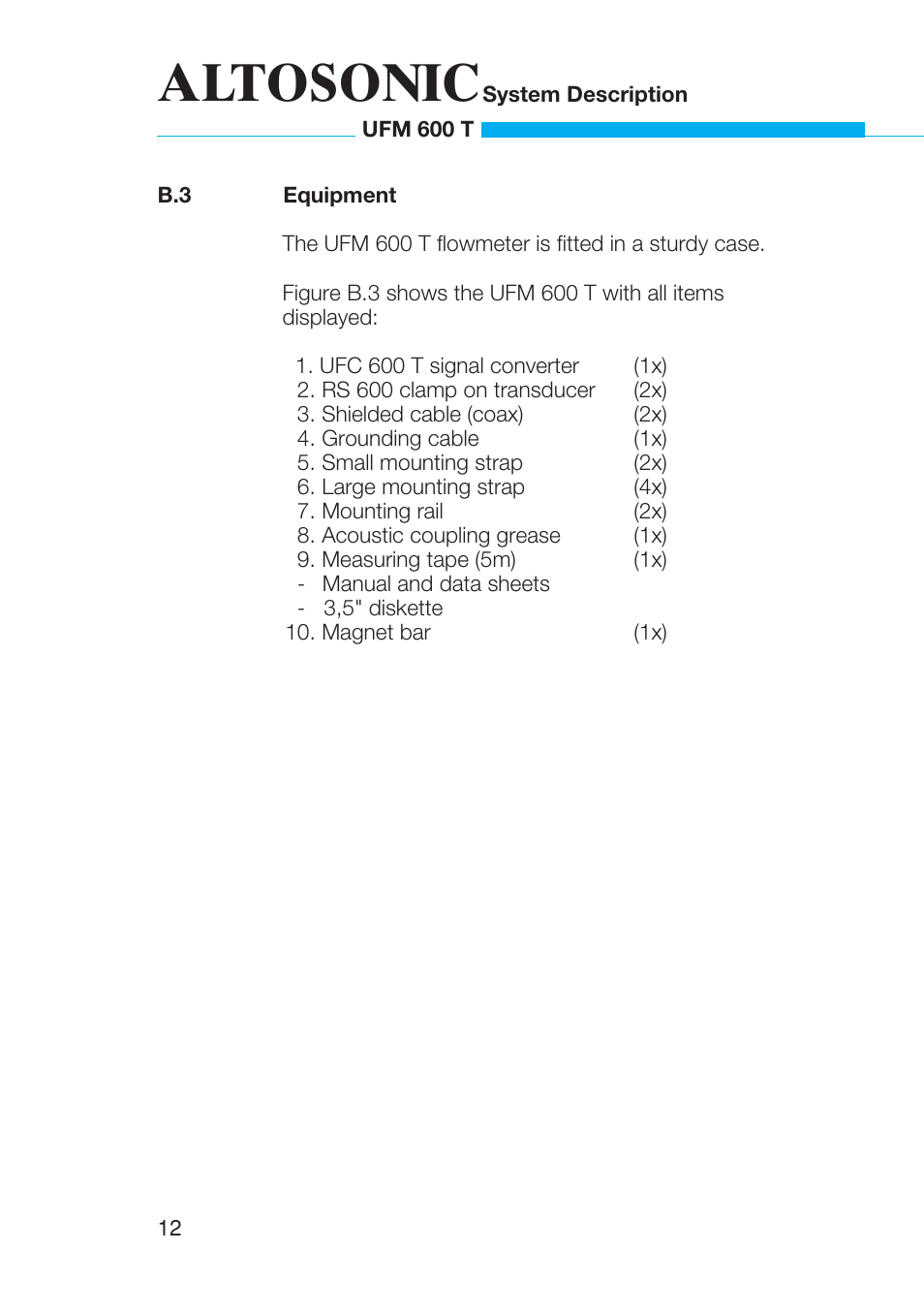 Altosonic | KROHNE UFM 600T EN User Manual | Page 13 / 93