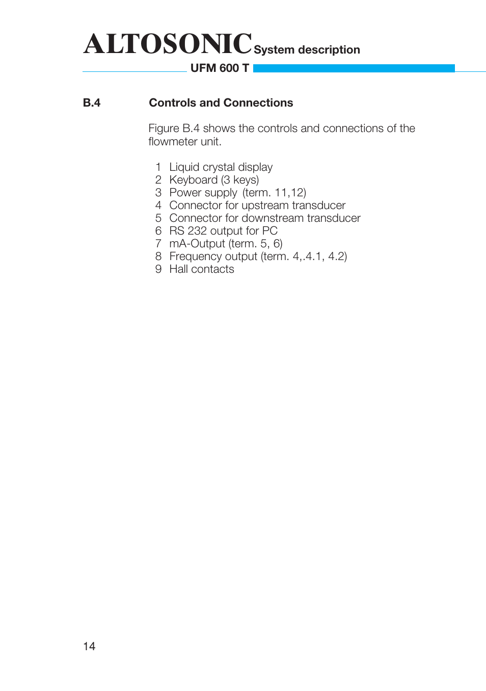 Altosonic | KROHNE UFM 600T EN User Manual | Page 15 / 93