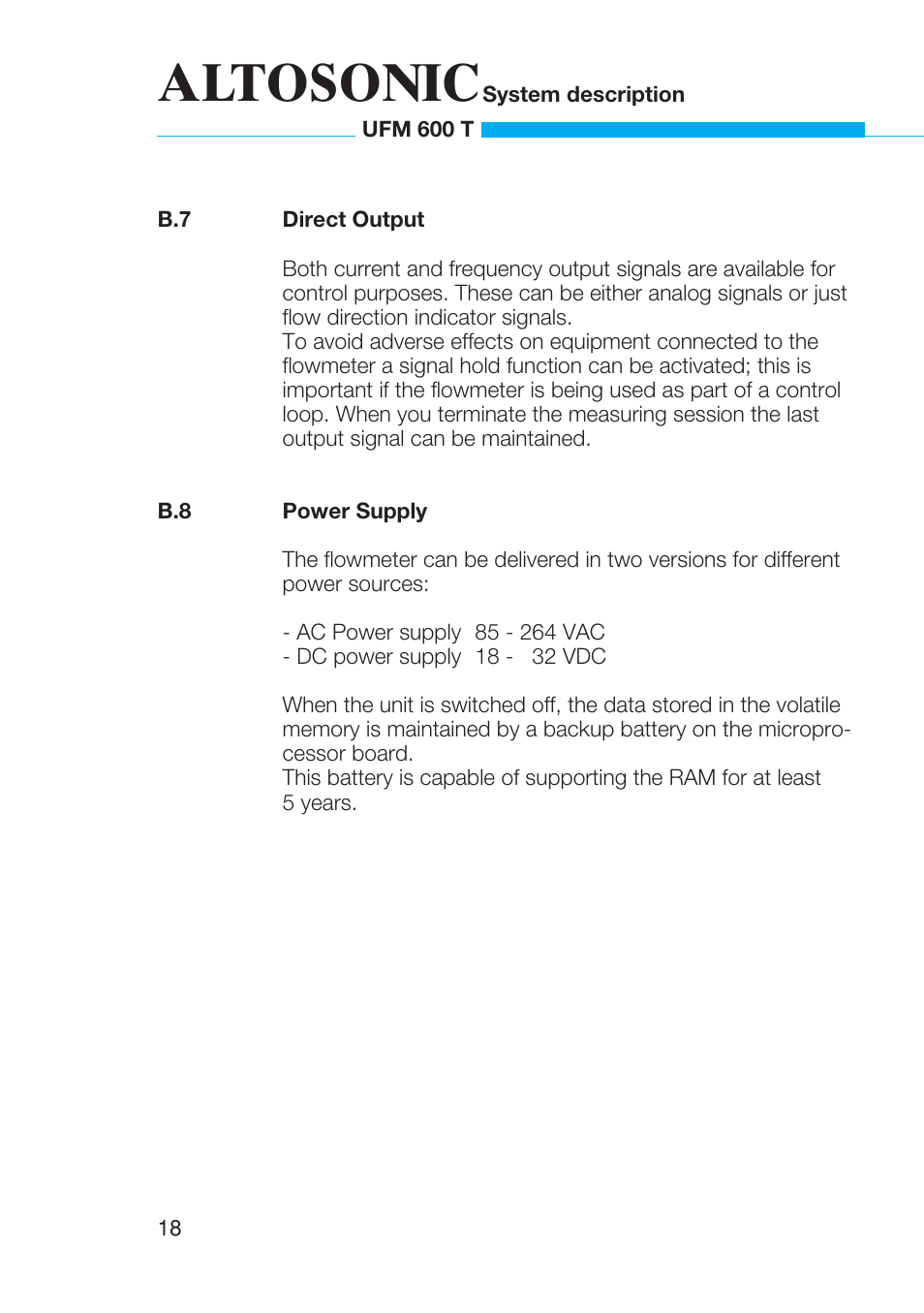 Altosonic | KROHNE UFM 600T EN User Manual | Page 19 / 93