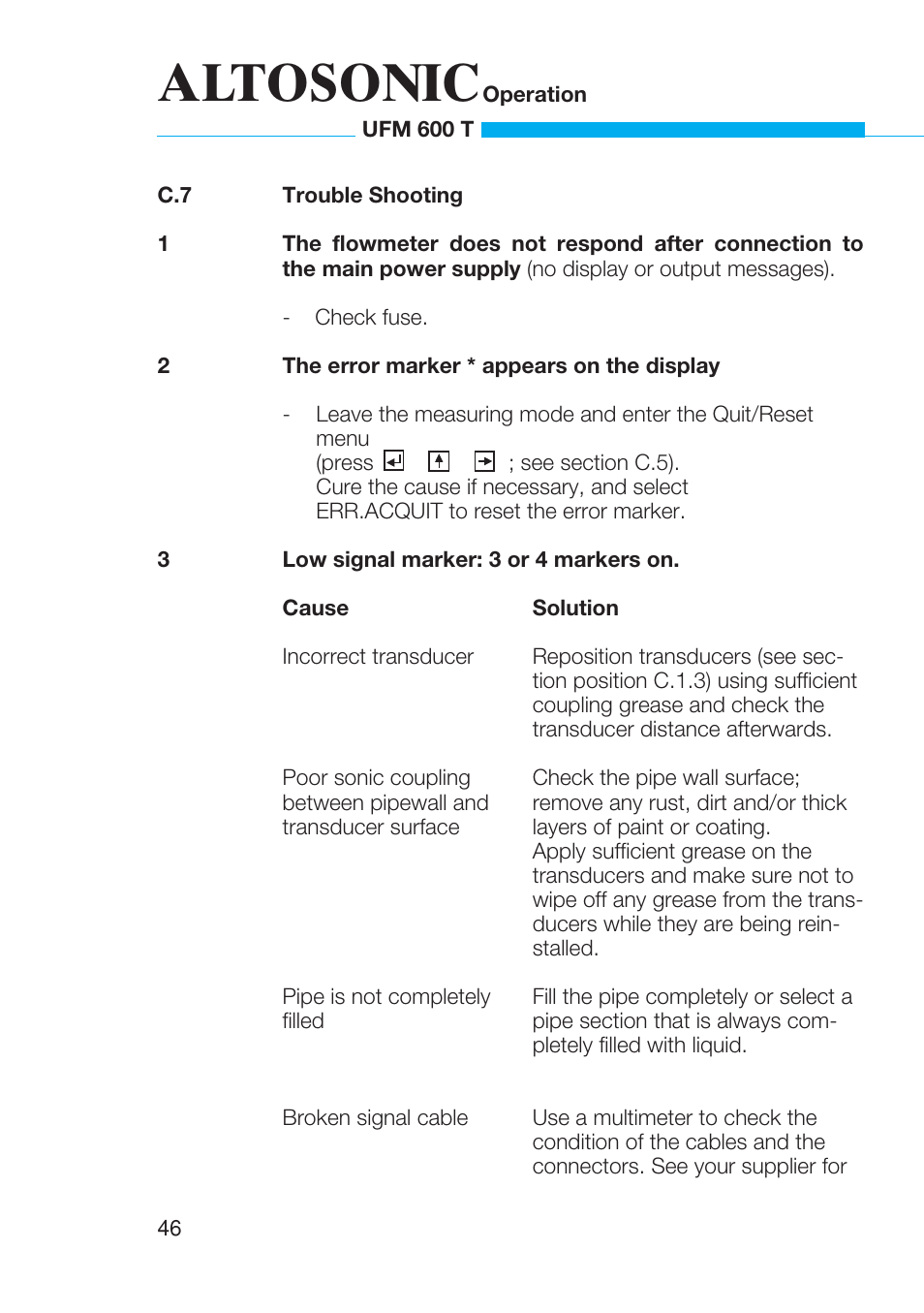 Altosonic | KROHNE UFM 600T EN User Manual | Page 49 / 93