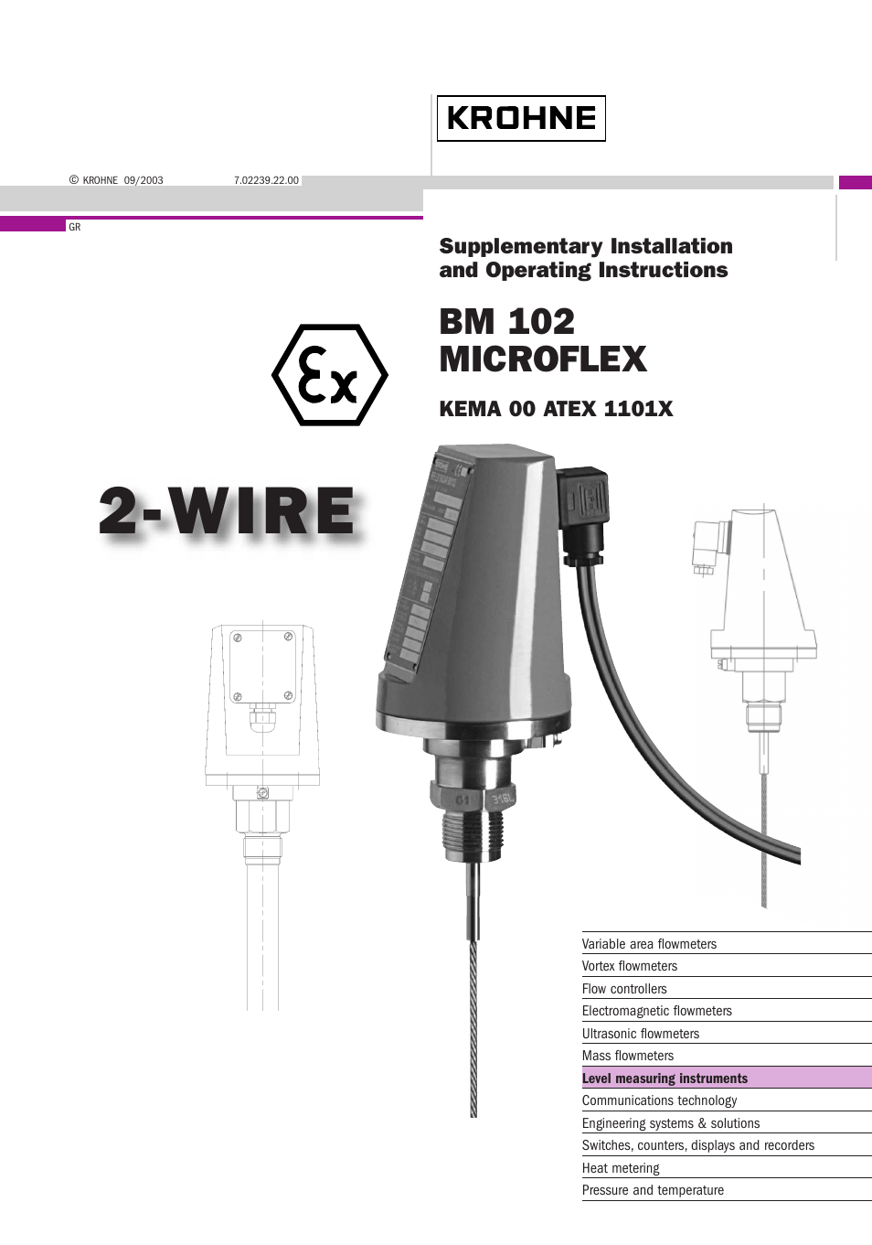 KROHNE BM 102 ATEX EN User Manual | 15 pages