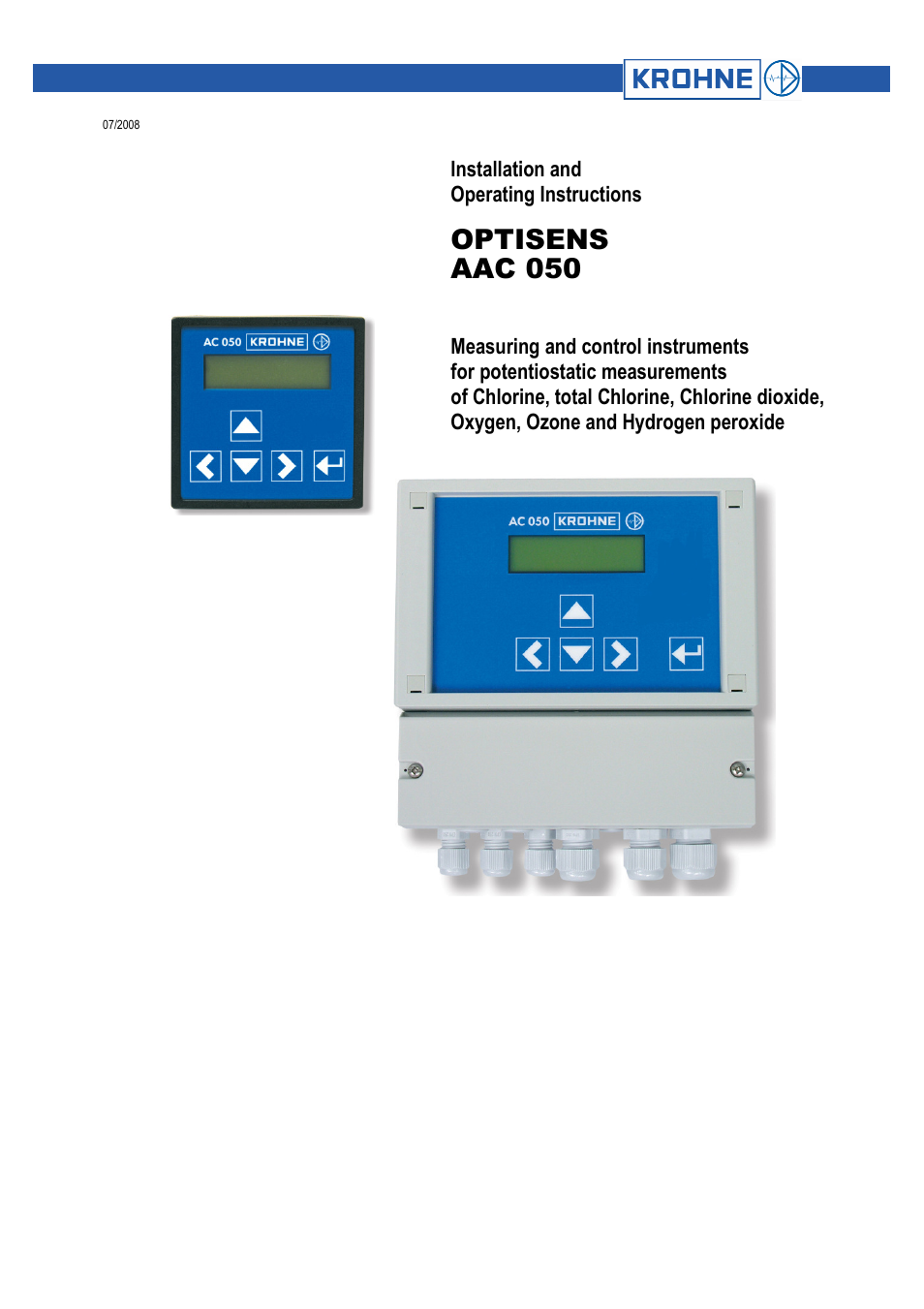 KROHNE OPTISENS AAC 050 EN User Manual | 32 pages