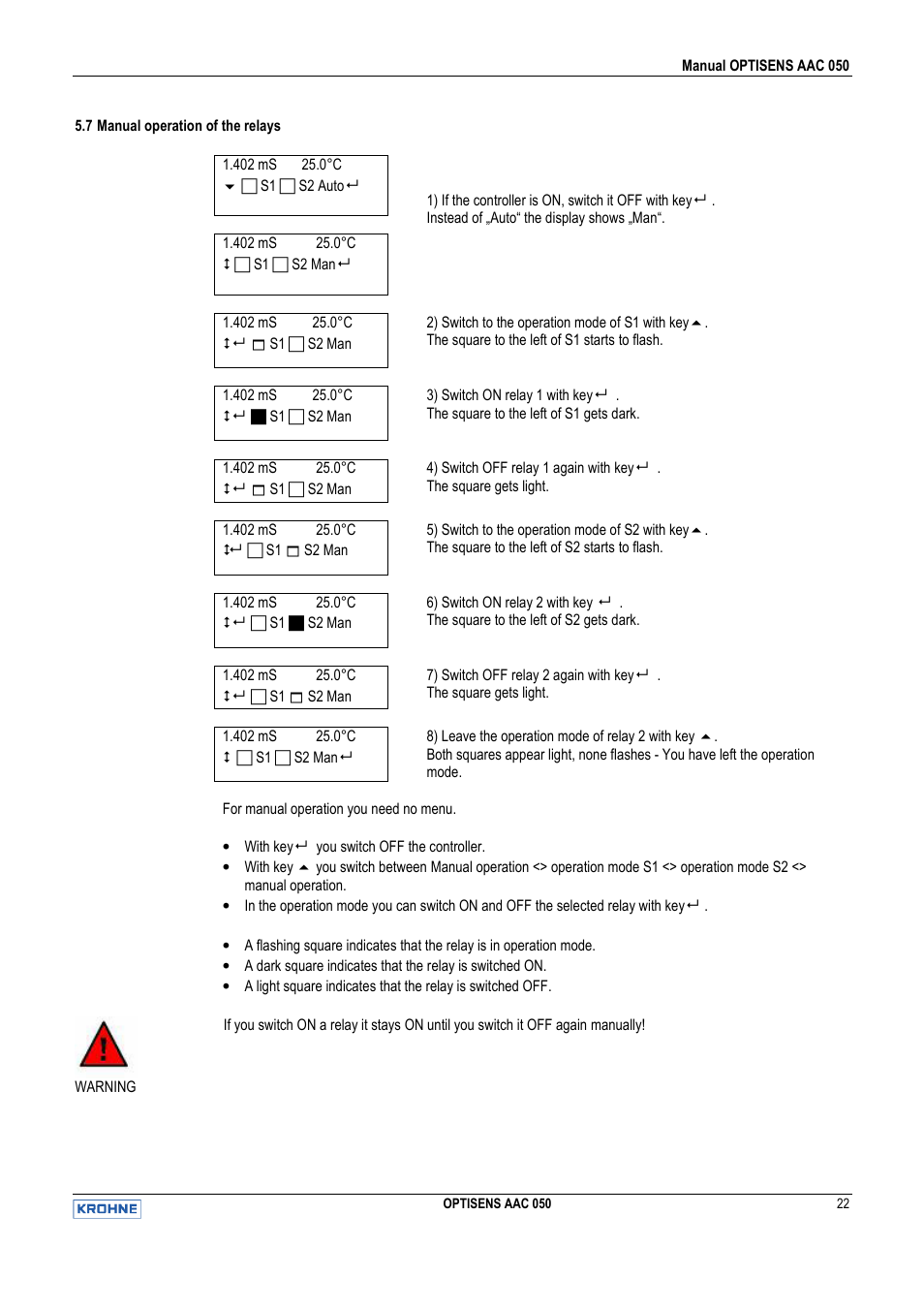 KROHNE OPTISENS AAC 050 EN User Manual | Page 22 / 32