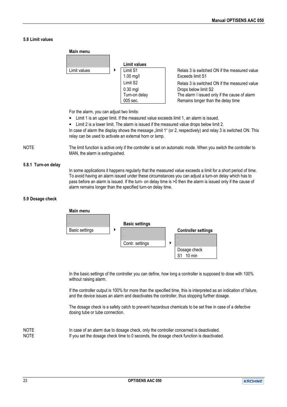 KROHNE OPTISENS AAC 050 EN User Manual | Page 23 / 32