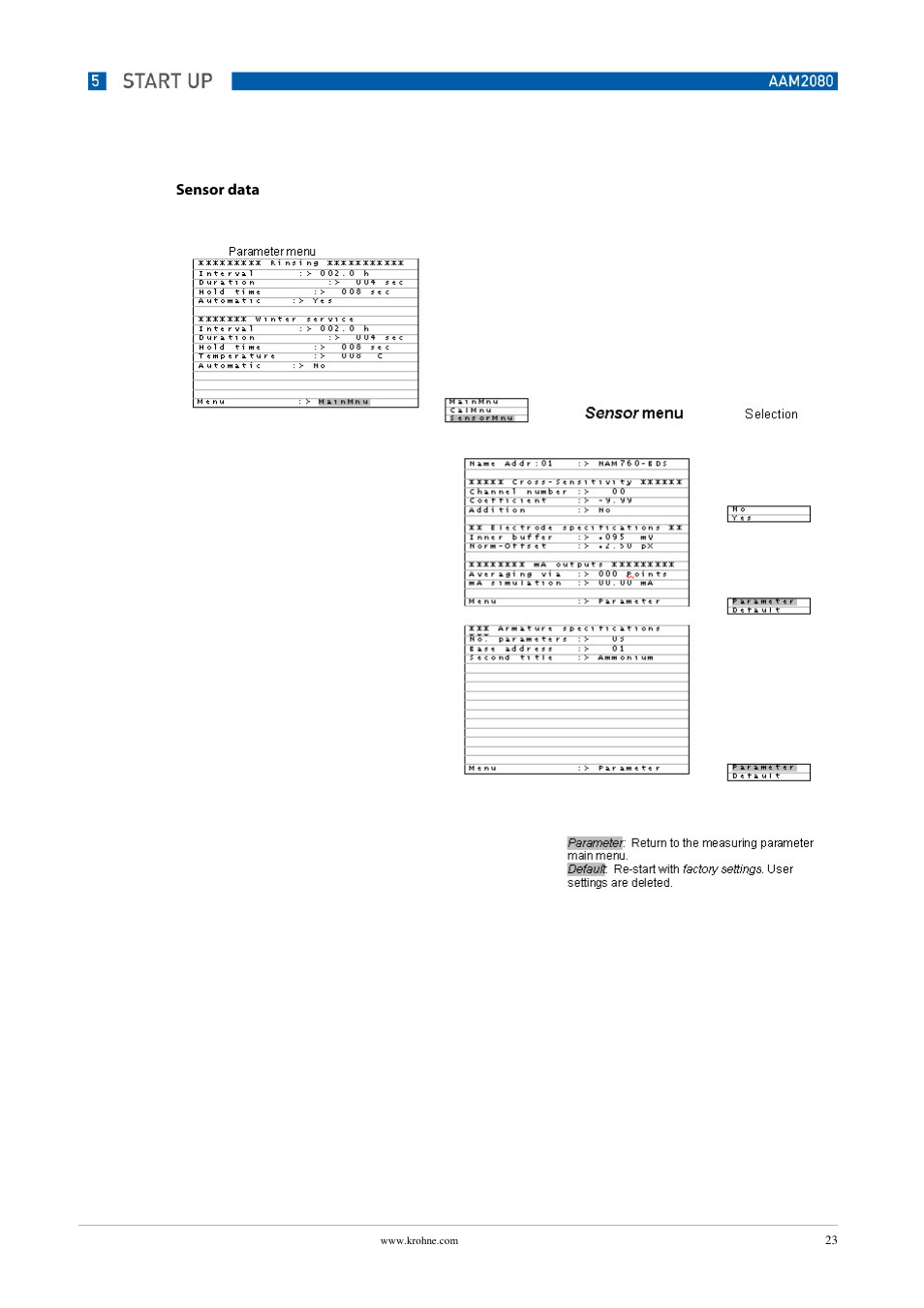 KROHNE OPTISENS PAM 2080 EN User Manual | Page 23 / 55