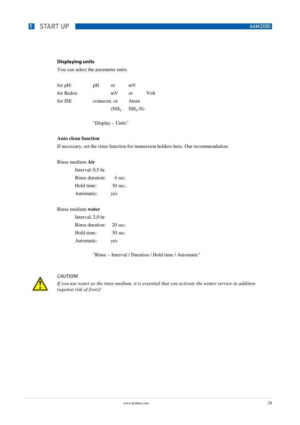 KROHNE OPTISENS PAM 2080 EN User Manual | Page 28 / 55