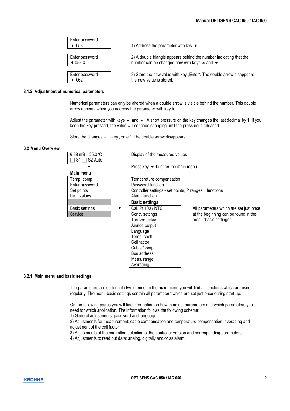 KROHNE OPTISENS CAC 050 EN User Manual | Page 12 / 30