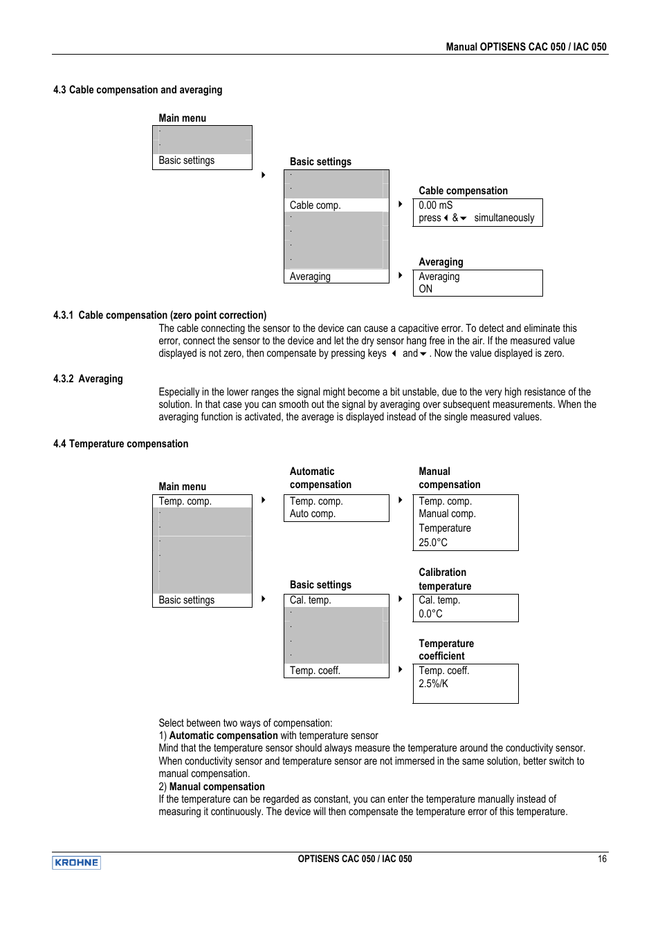 KROHNE OPTISENS CAC 050 EN User Manual | Page 16 / 30