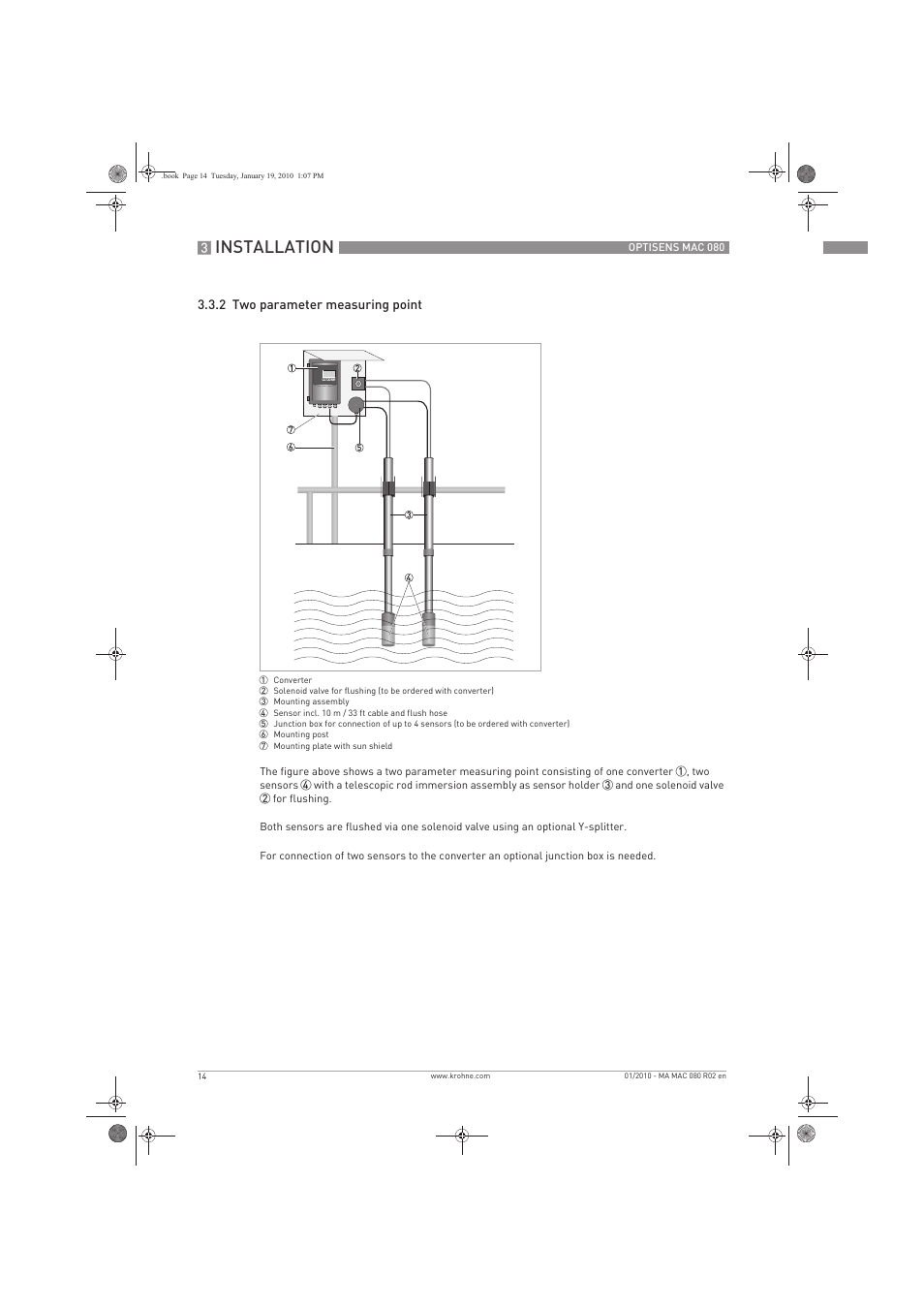 Installation | KROHNE OPTISENS MAC 080 EN User Manual | Page 14 / 56