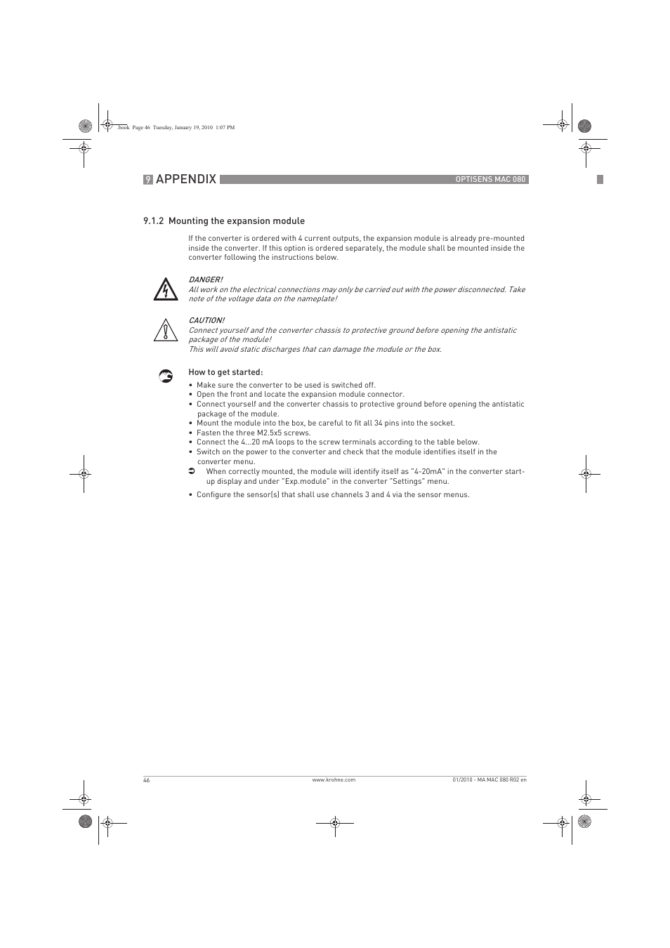 Appendix | KROHNE OPTISENS MAC 080 EN User Manual | Page 46 / 56