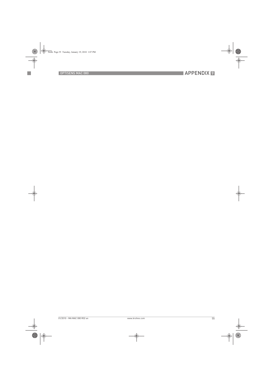 Appendix | KROHNE OPTISENS MAC 080 EN User Manual | Page 55 / 56