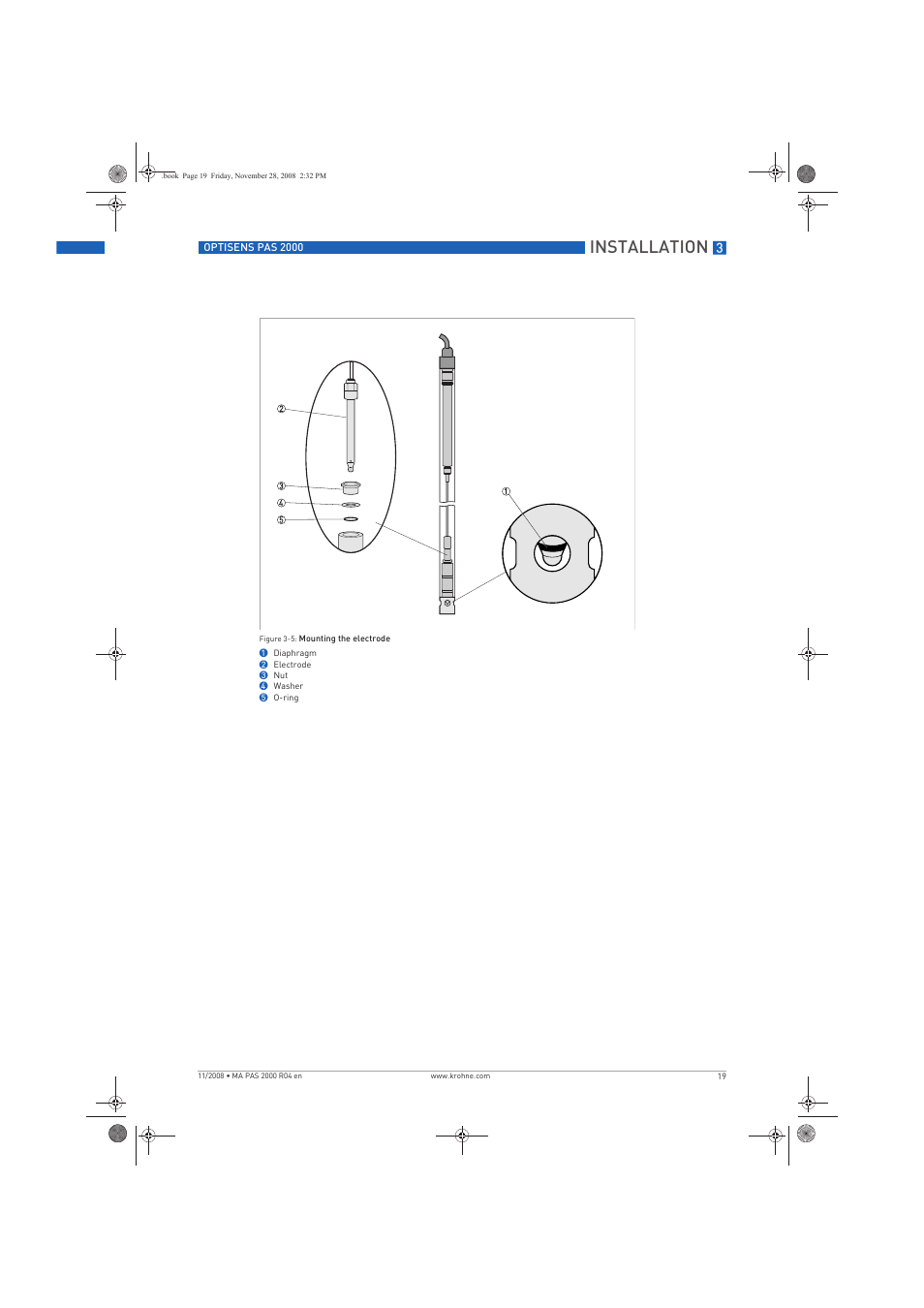 Installation | KROHNE OPTISENS PAS 2000 EN User Manual | Page 19 / 44