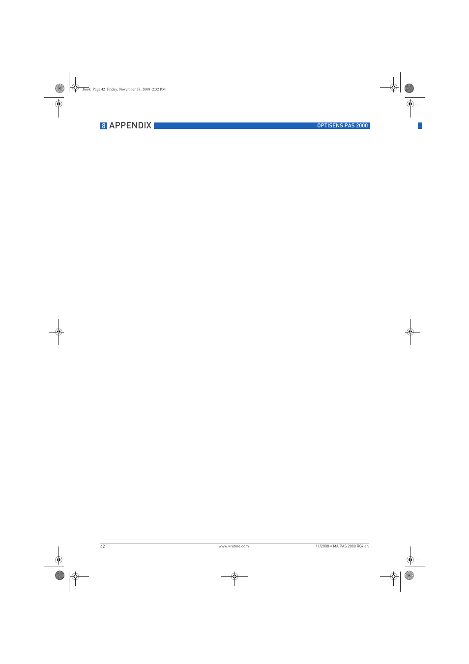 Appendix | KROHNE OPTISENS PAS 2000 EN User Manual | Page 42 / 44