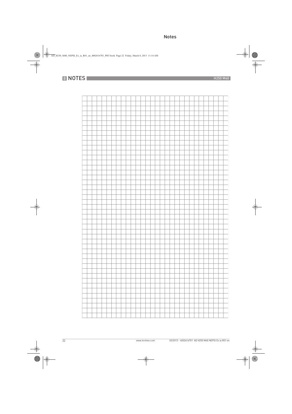 KROHNE H250 M40 NEPSI Ex ia User Manual | Page 22 / 24