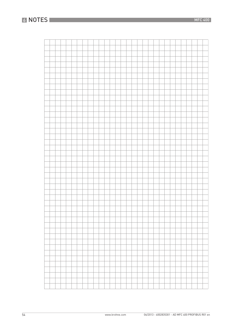 KROHNE MFC 400 Profibus User Manual | Page 54 / 56