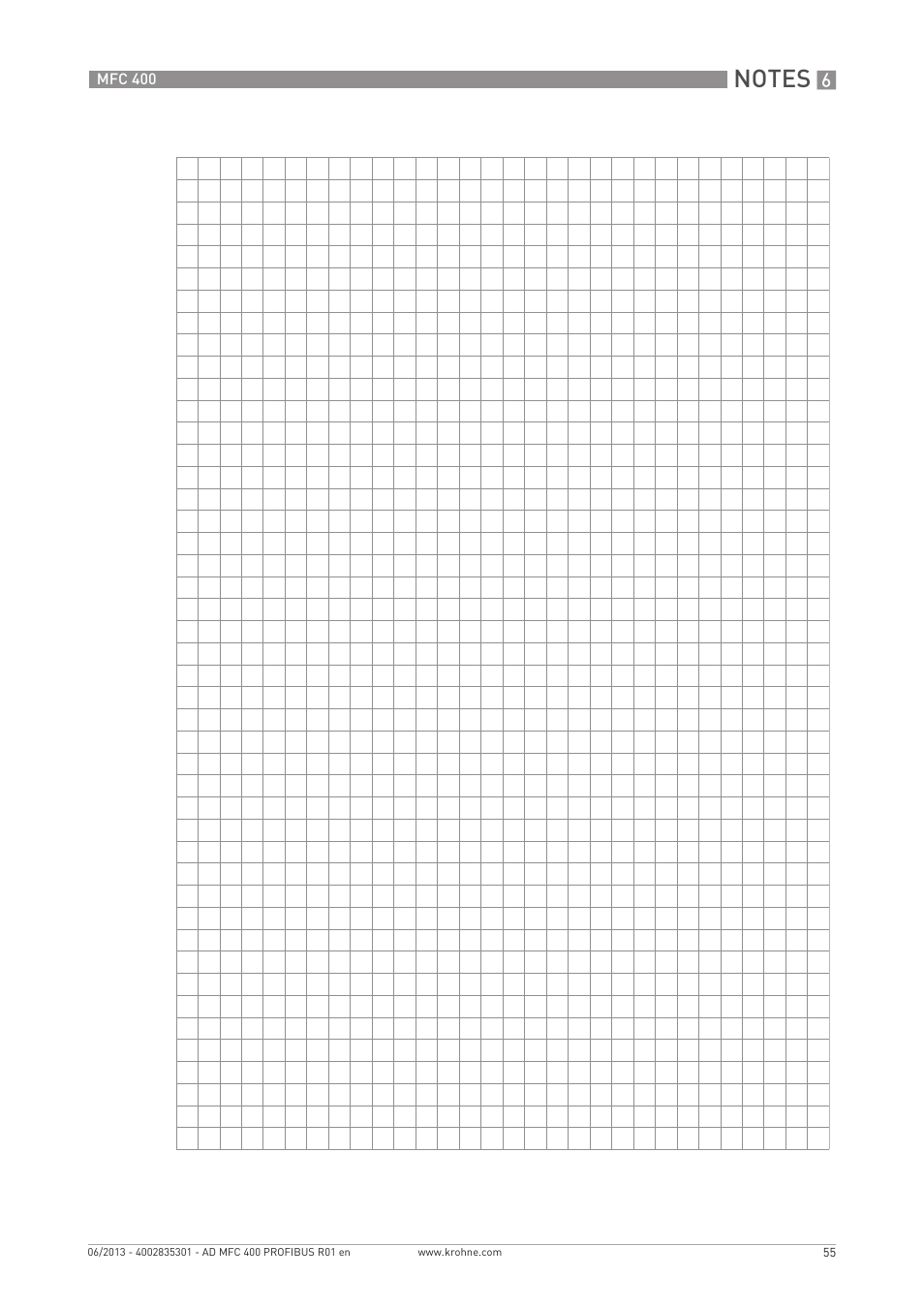 KROHNE MFC 400 Profibus User Manual | Page 55 / 56