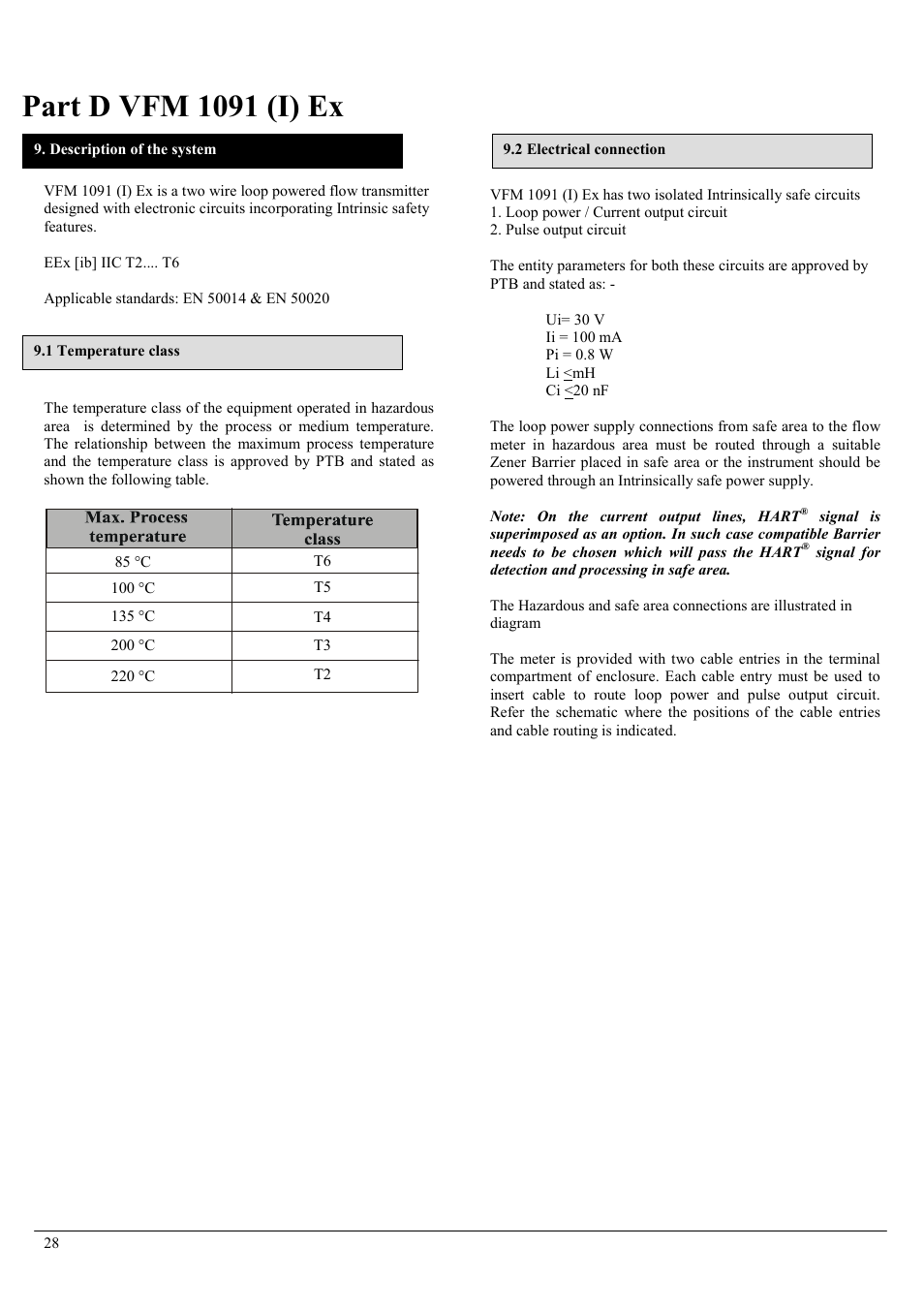 Part d vfm 1091 (i) ex | KROHNE VFM 1091 User Manual | Page 28 / 51