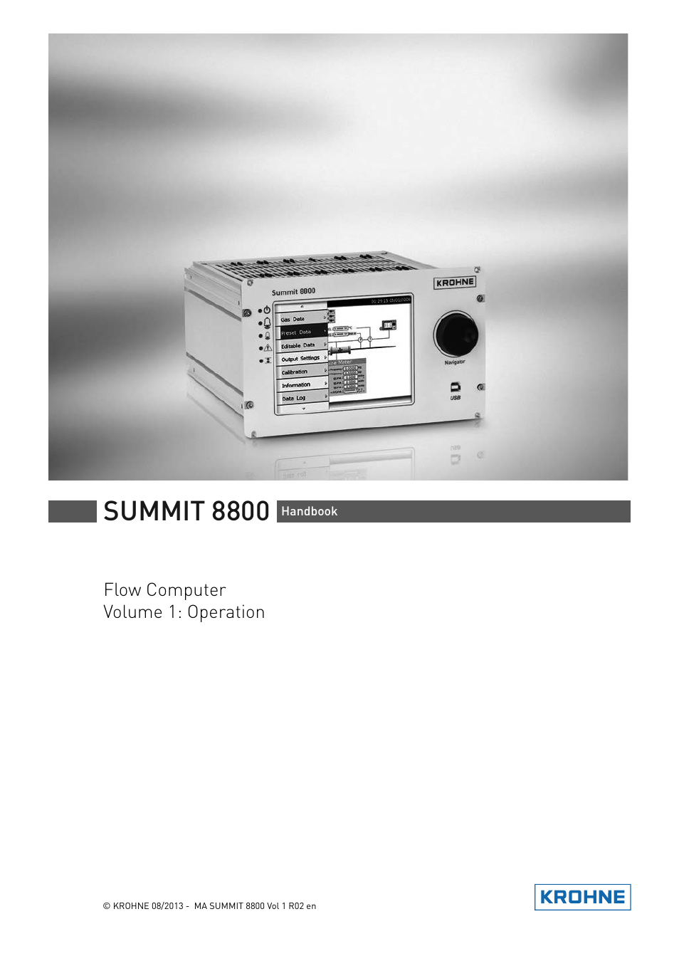 KROHNE Summit 8800 Vol 1 User Manual | 143 pages