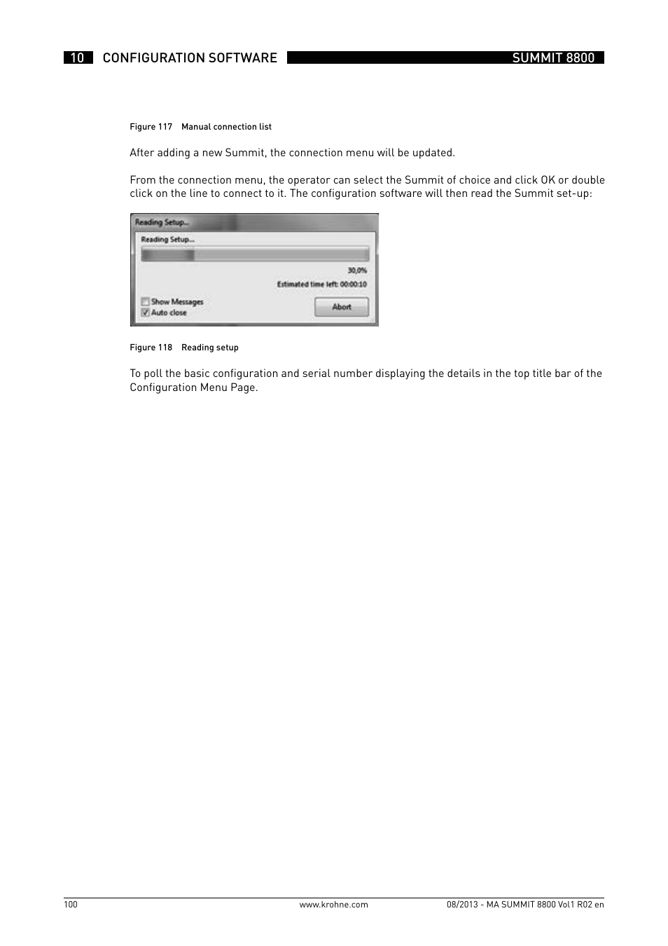KROHNE Summit 8800 Vol 1 User Manual | Page 100 / 143