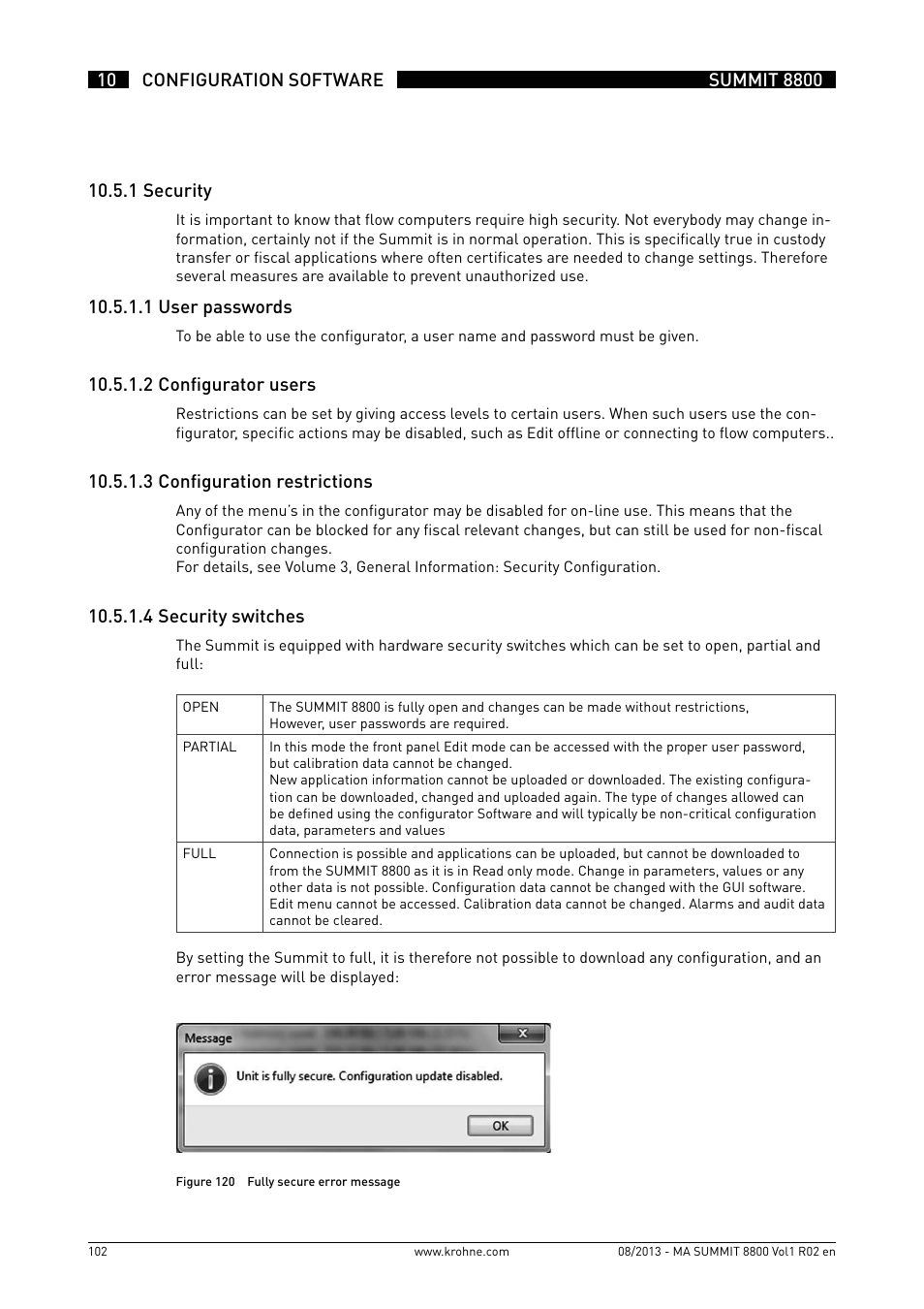 KROHNE Summit 8800 Vol 1 User Manual | Page 102 / 143