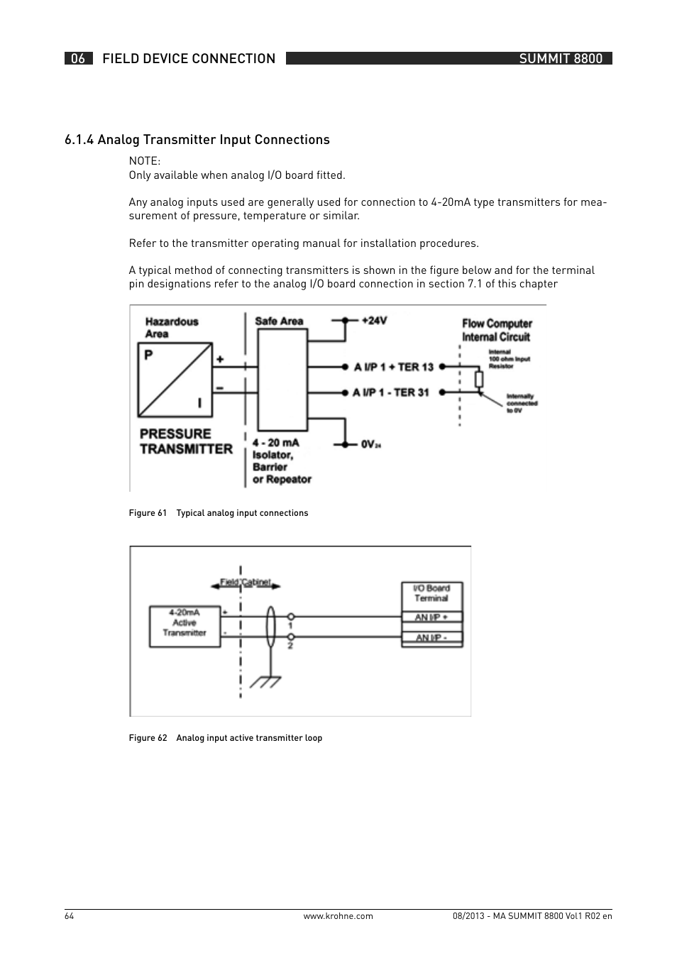 KROHNE Summit 8800 Vol 1 User Manual | Page 64 / 143