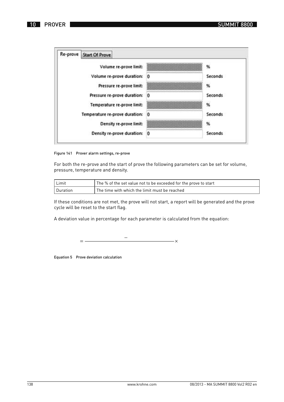 KROHNE Summit 8800 Vol 2 User Manual | Page 138 / 187