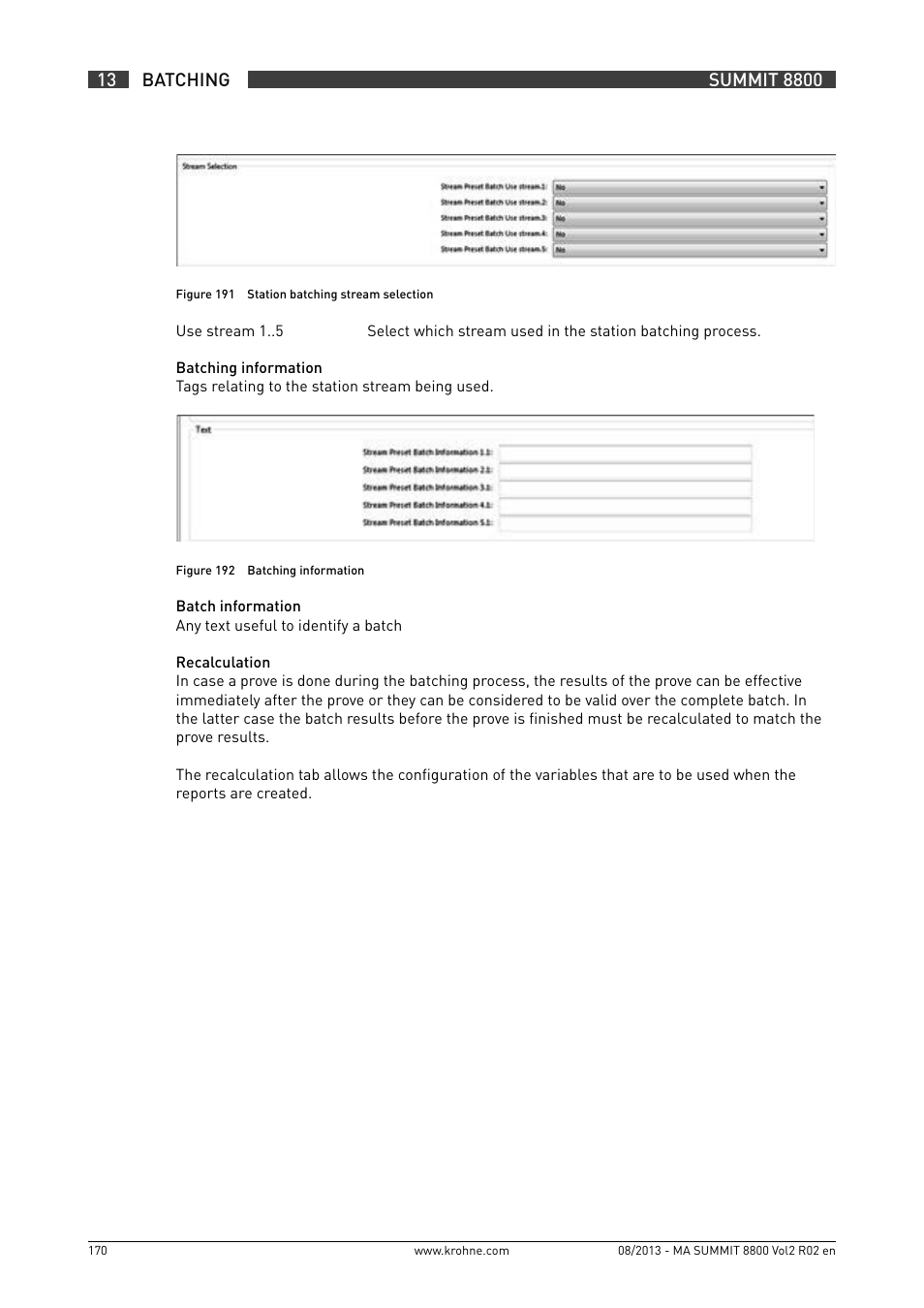 KROHNE Summit 8800 Vol 2 User Manual | Page 170 / 187