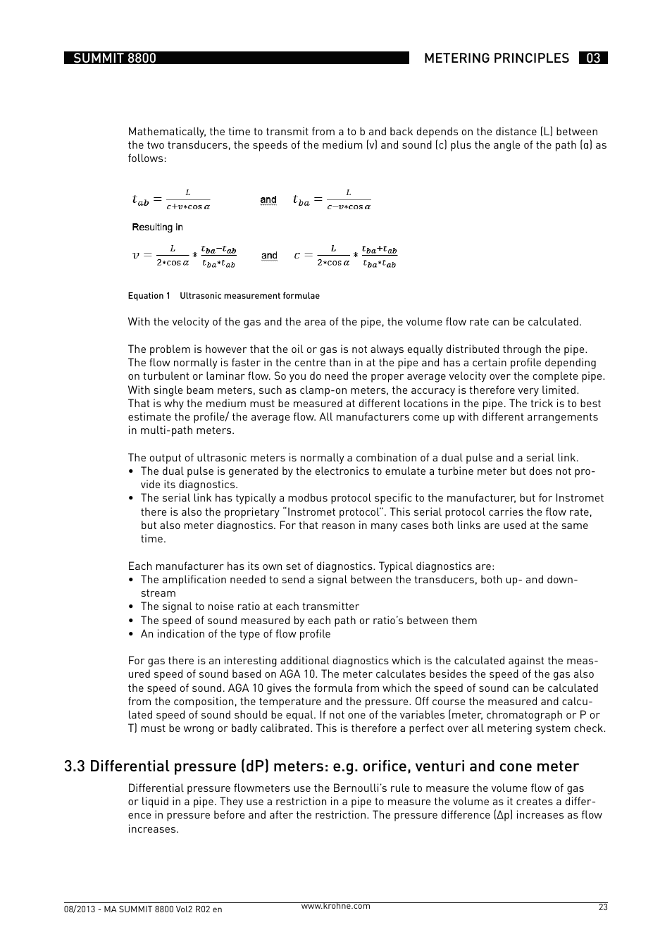 KROHNE Summit 8800 Vol 2 User Manual | Page 23 / 187