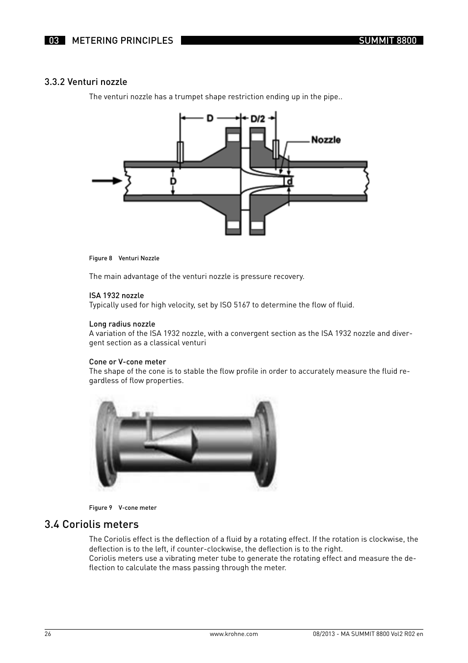 3 .4 coriolis meters | KROHNE Summit 8800 Vol 2 User Manual | Page 26 / 187