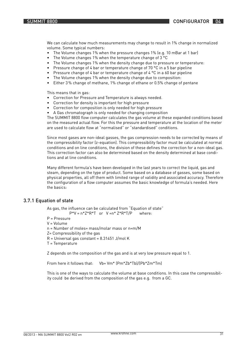 KROHNE Summit 8800 Vol 2 User Manual | Page 31 / 187