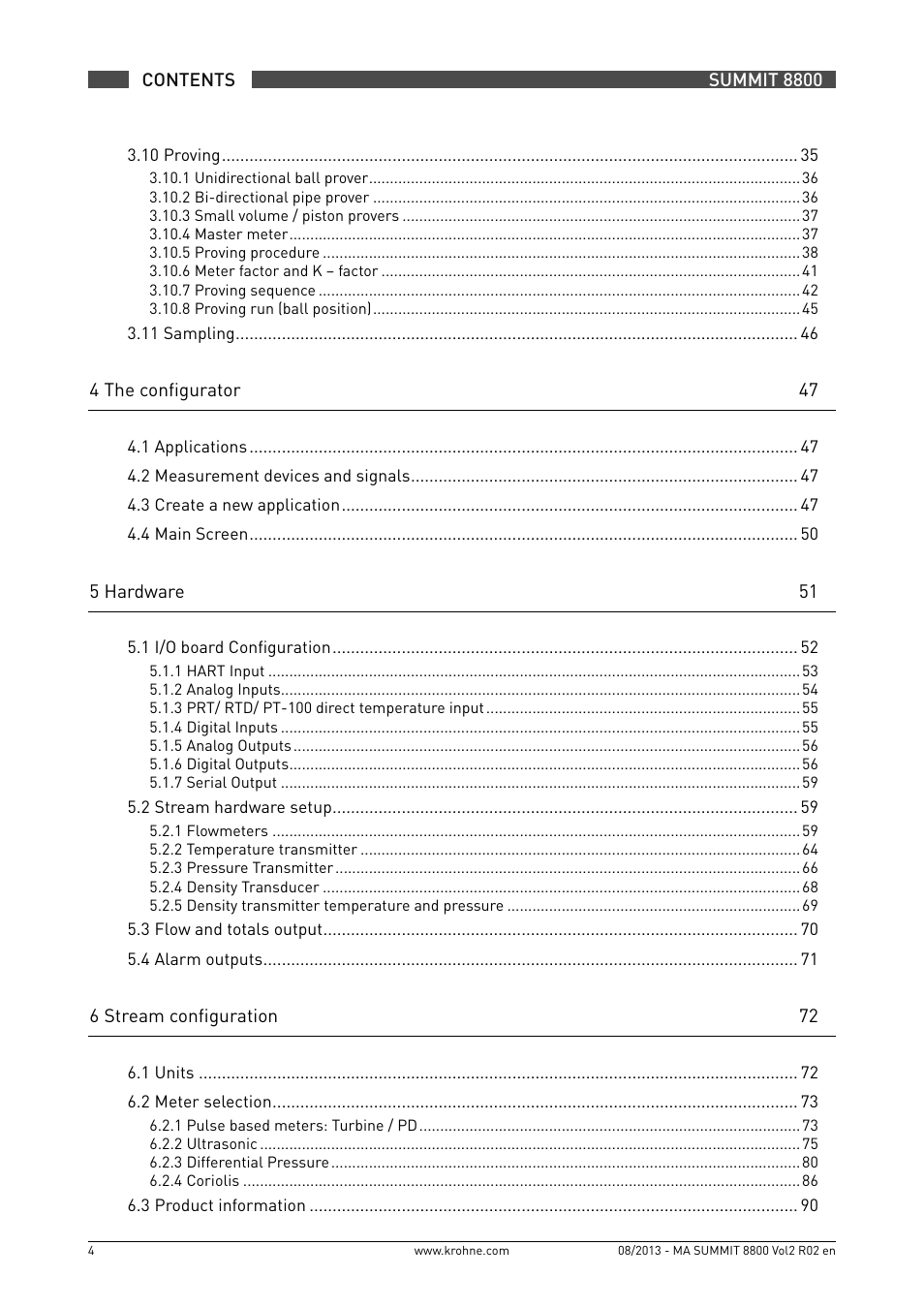 KROHNE Summit 8800 Vol 2 User Manual | Page 4 / 187