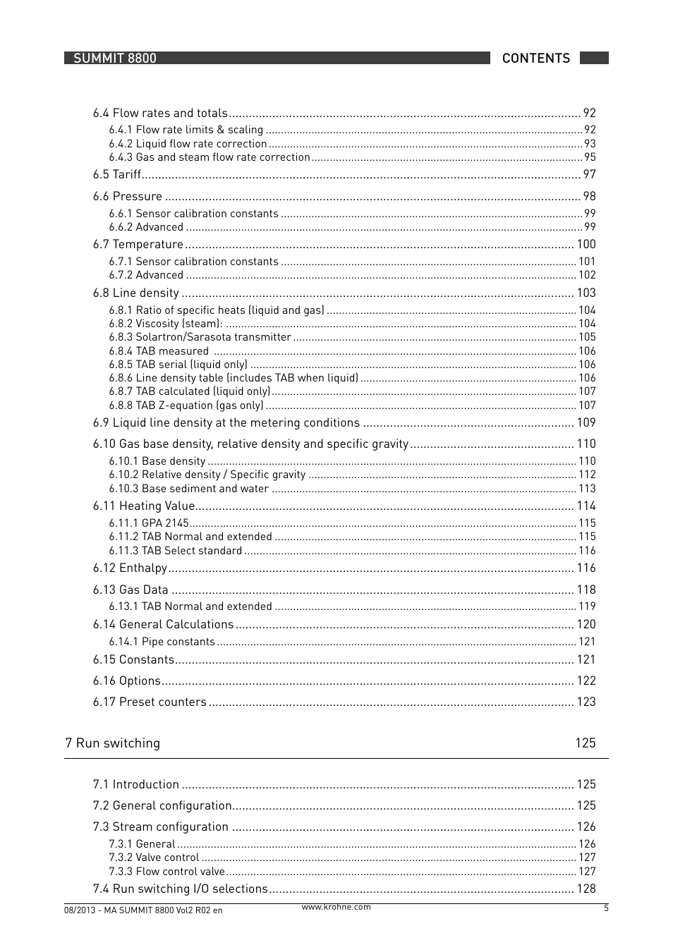 KROHNE Summit 8800 Vol 2 User Manual | Page 5 / 187