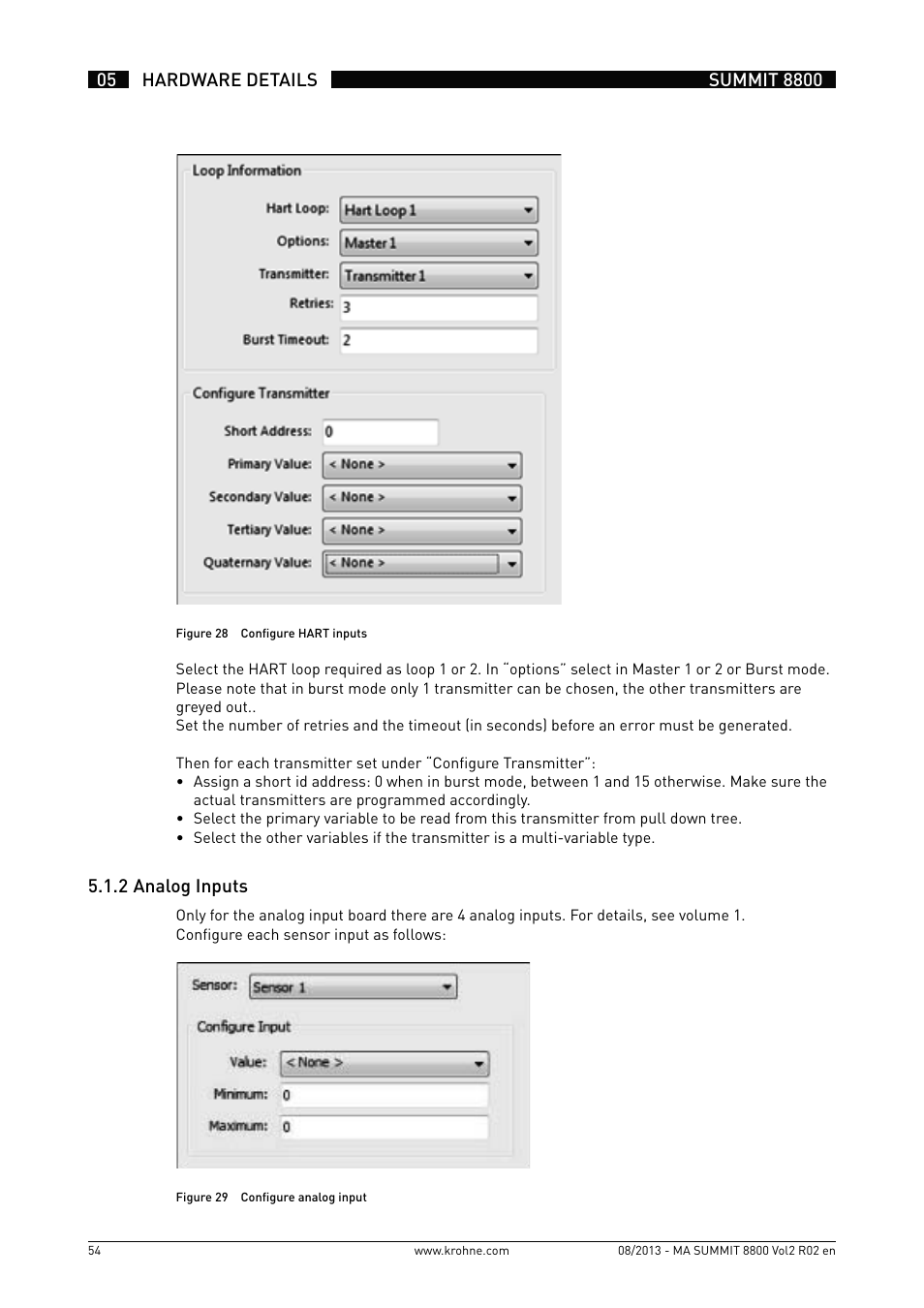 KROHNE Summit 8800 Vol 2 User Manual | Page 54 / 187