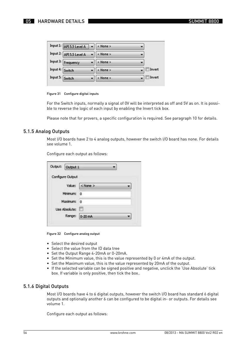 KROHNE Summit 8800 Vol 2 User Manual | Page 56 / 187