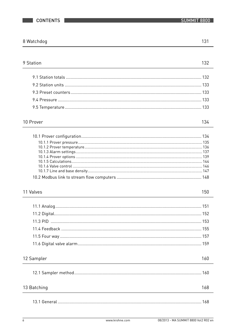 KROHNE Summit 8800 Vol 2 User Manual | Page 6 / 187