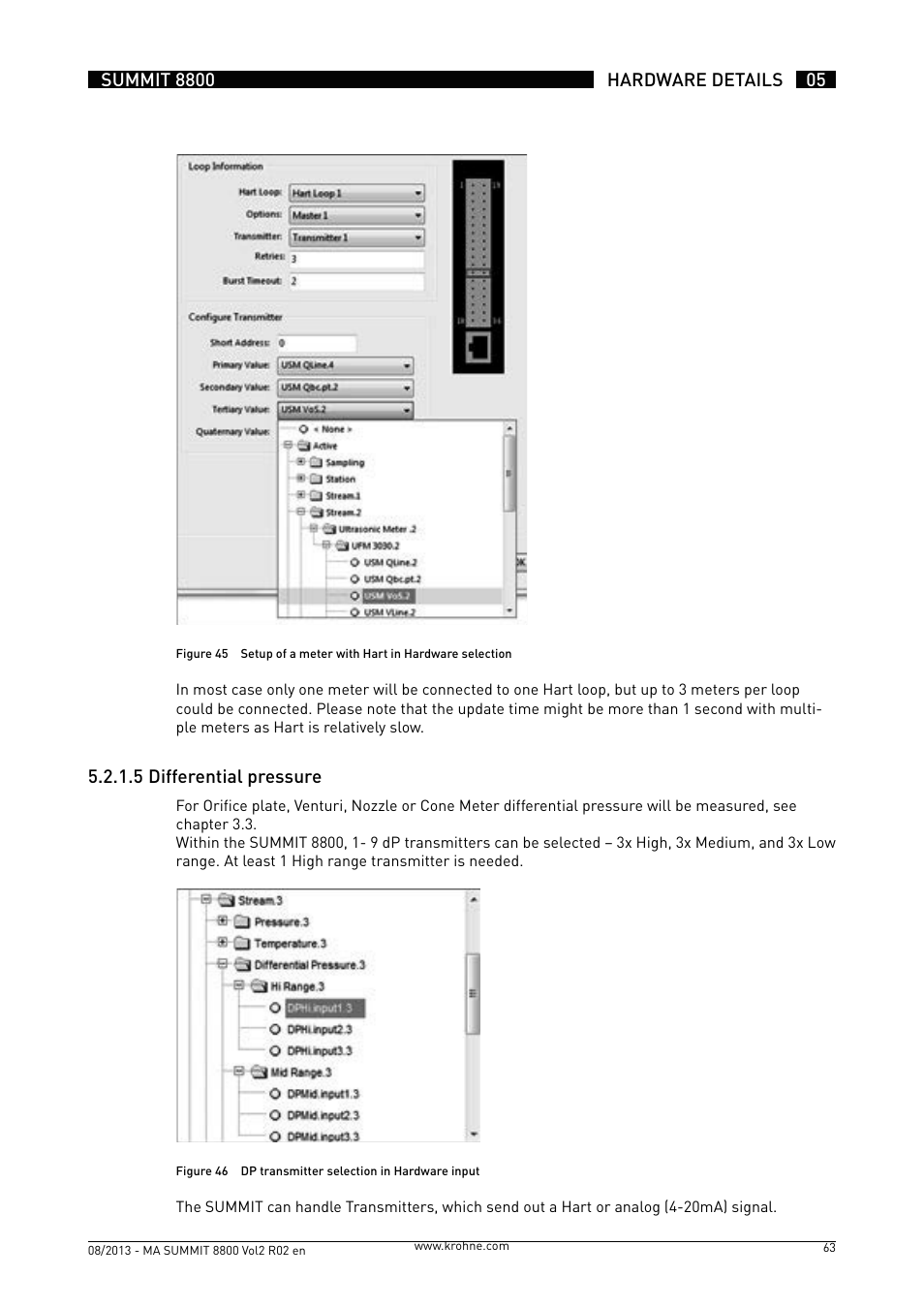 KROHNE Summit 8800 Vol 2 User Manual | Page 63 / 187