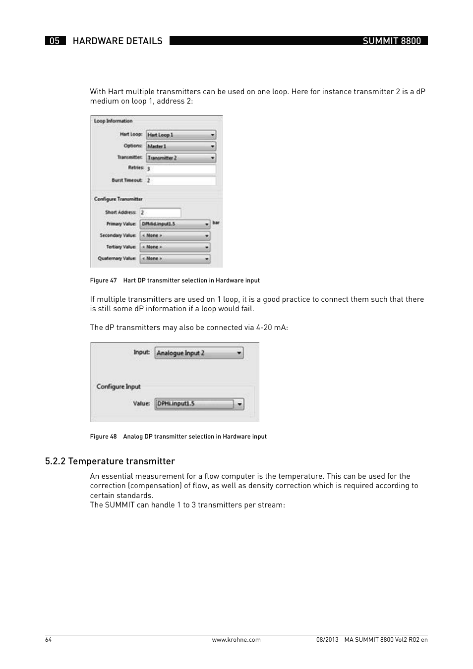 KROHNE Summit 8800 Vol 2 User Manual | Page 64 / 187