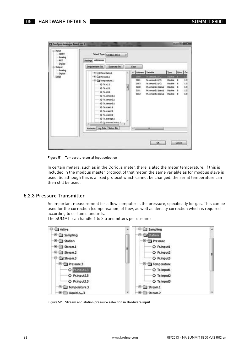 KROHNE Summit 8800 Vol 2 User Manual | Page 66 / 187