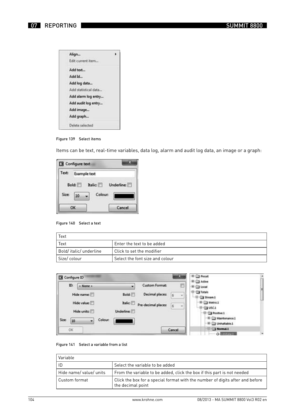 KROHNE Summit 8800 Vol 3 User Manual | Page 104 / 171