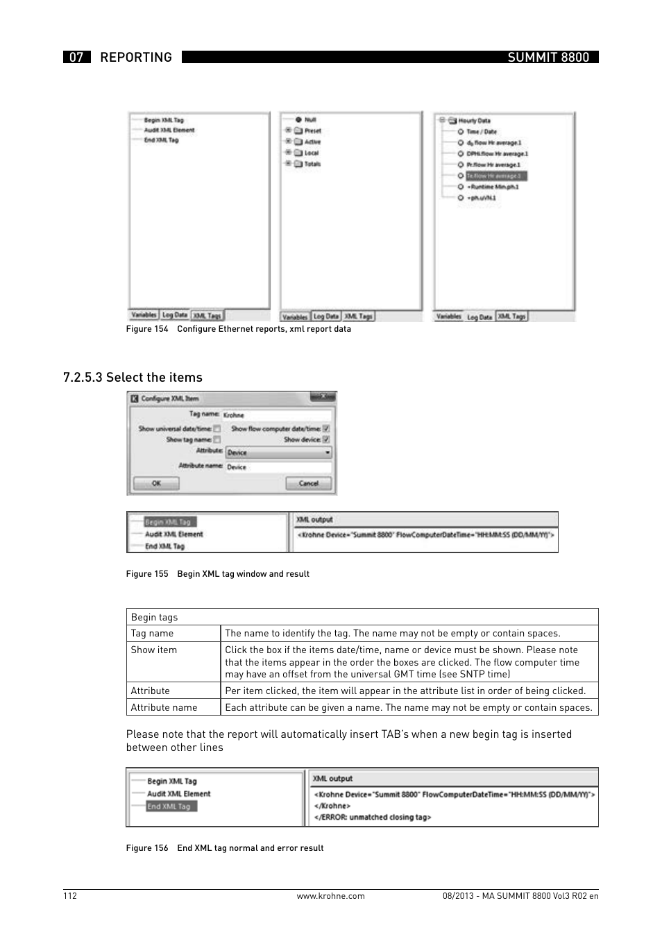 7 .2 .5 .3 select the items | KROHNE Summit 8800 Vol 3 User Manual | Page 112 / 171
