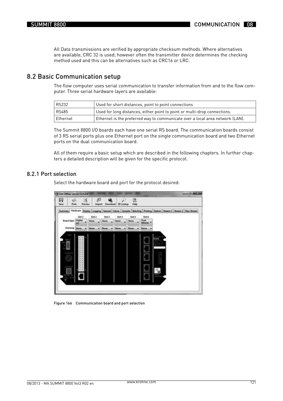 8 .2 basic communication setup | KROHNE Summit 8800 Vol 3 User Manual | Page 121 / 171