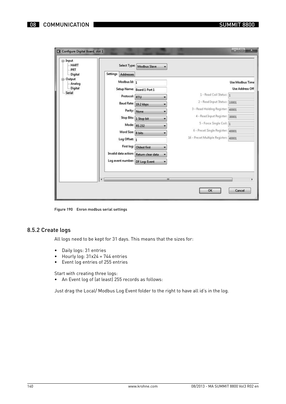 KROHNE Summit 8800 Vol 3 User Manual | Page 140 / 171