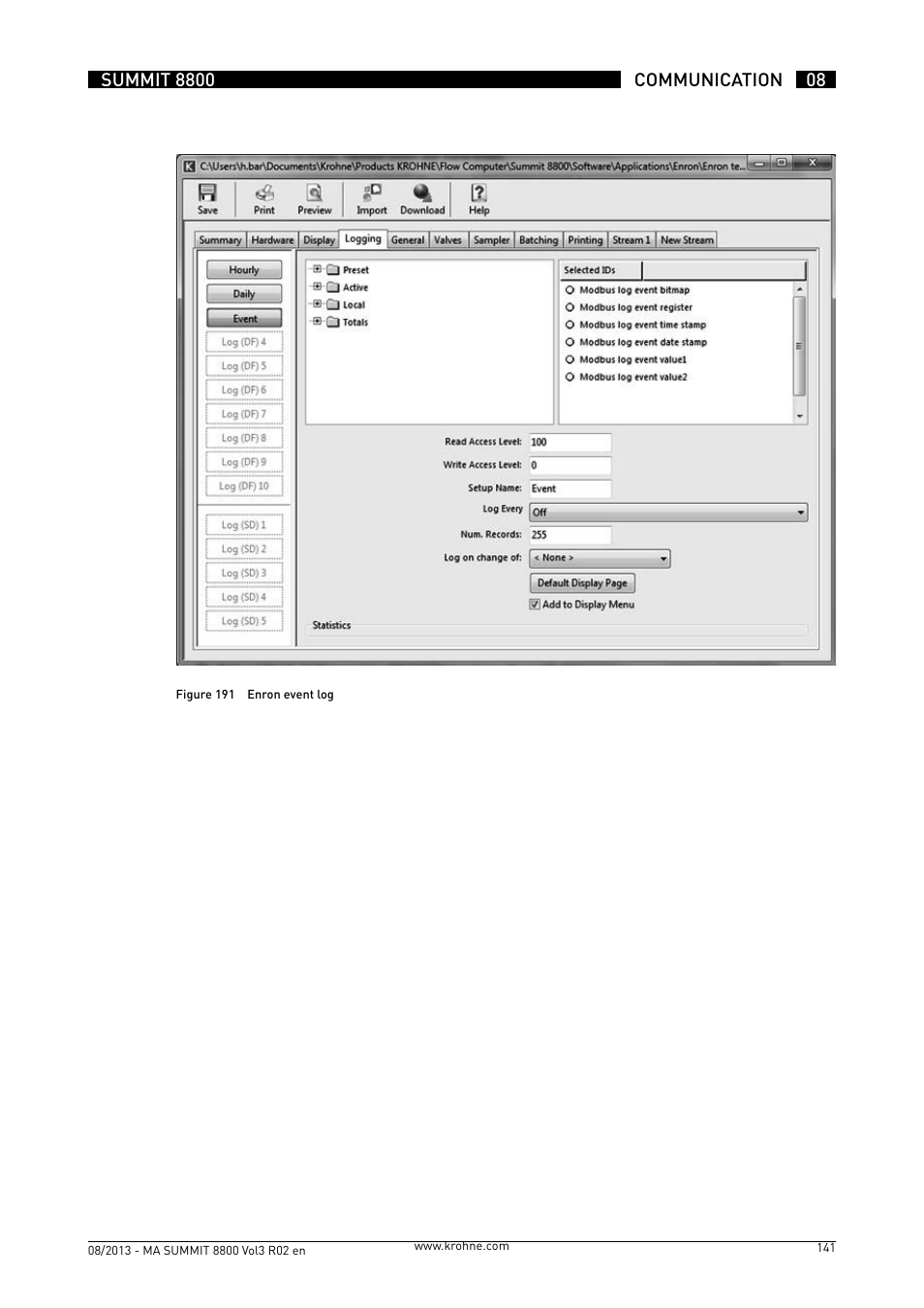 KROHNE Summit 8800 Vol 3 User Manual | Page 141 / 171