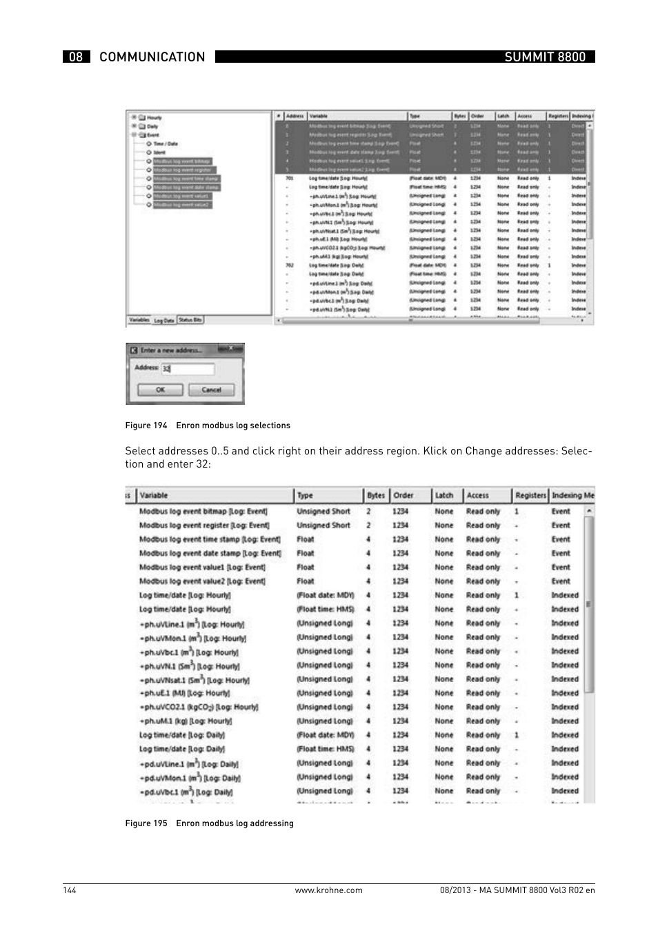 KROHNE Summit 8800 Vol 3 User Manual | Page 144 / 171