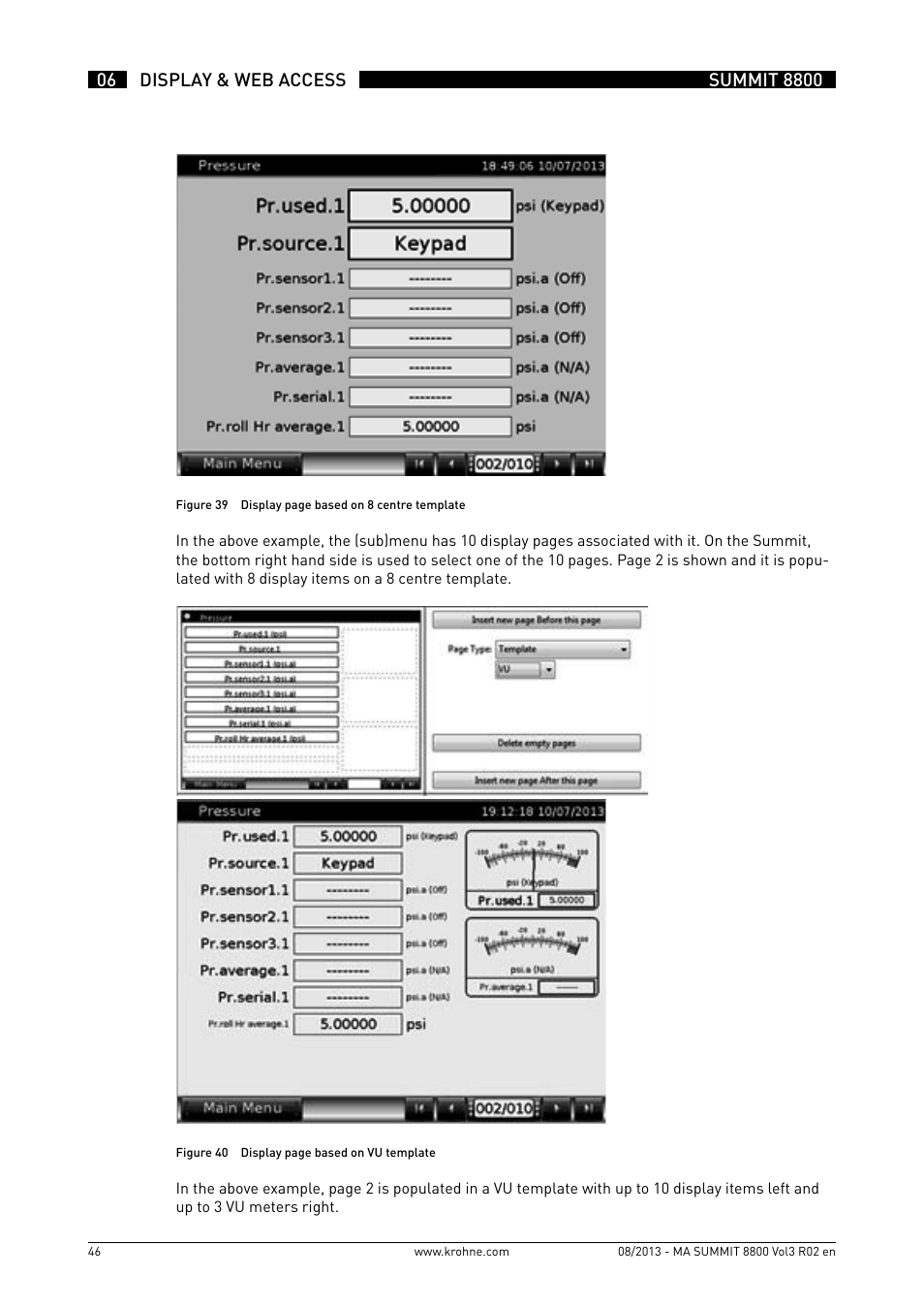 KROHNE Summit 8800 Vol 3 User Manual | Page 46 / 171