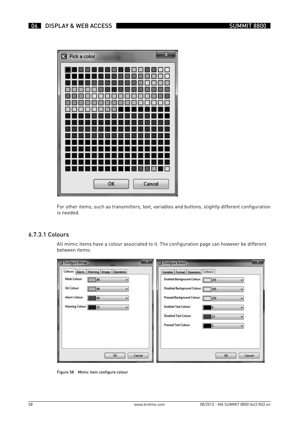 KROHNE Summit 8800 Vol 3 User Manual | Page 58 / 171