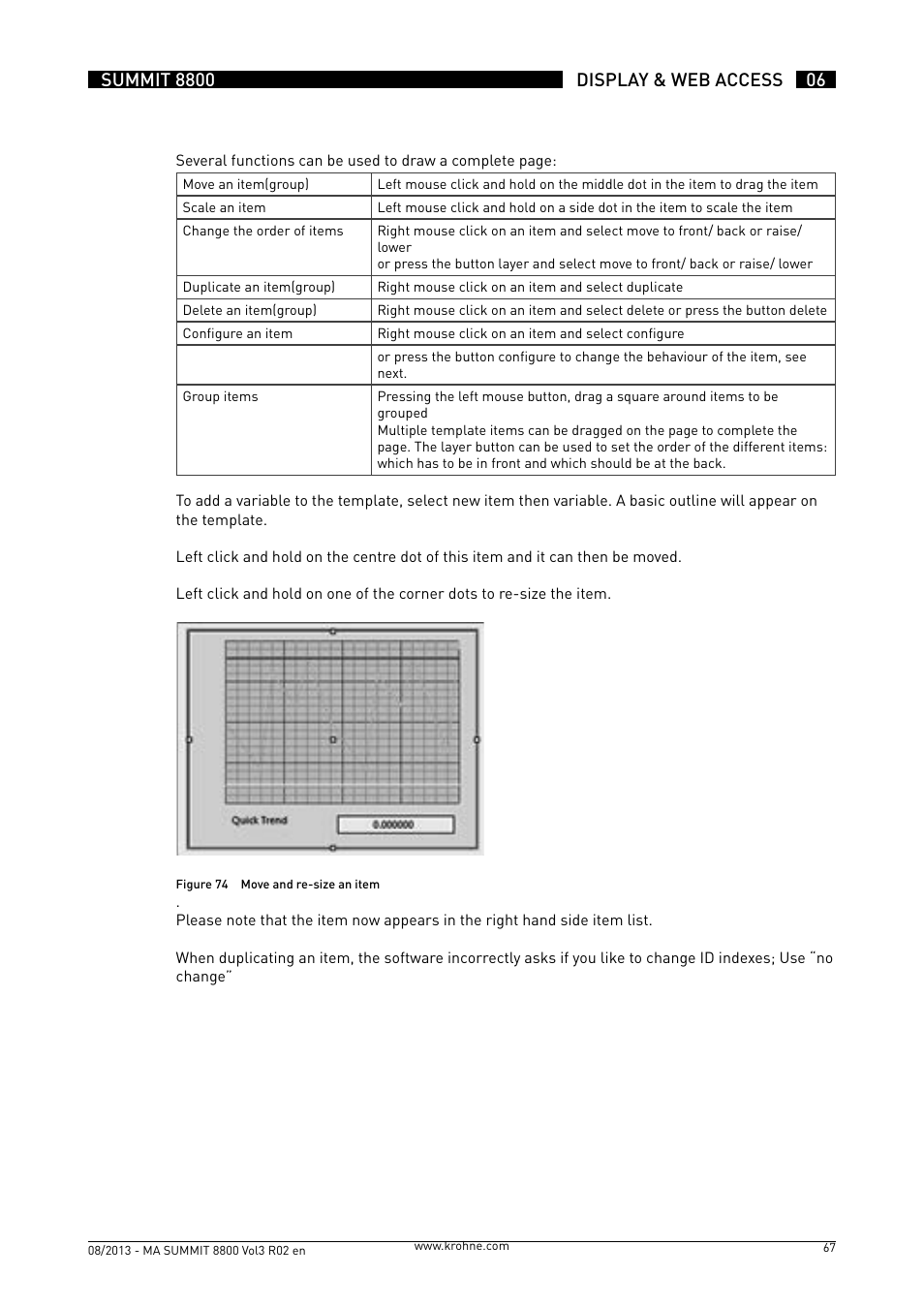 KROHNE Summit 8800 Vol 3 User Manual | Page 67 / 171