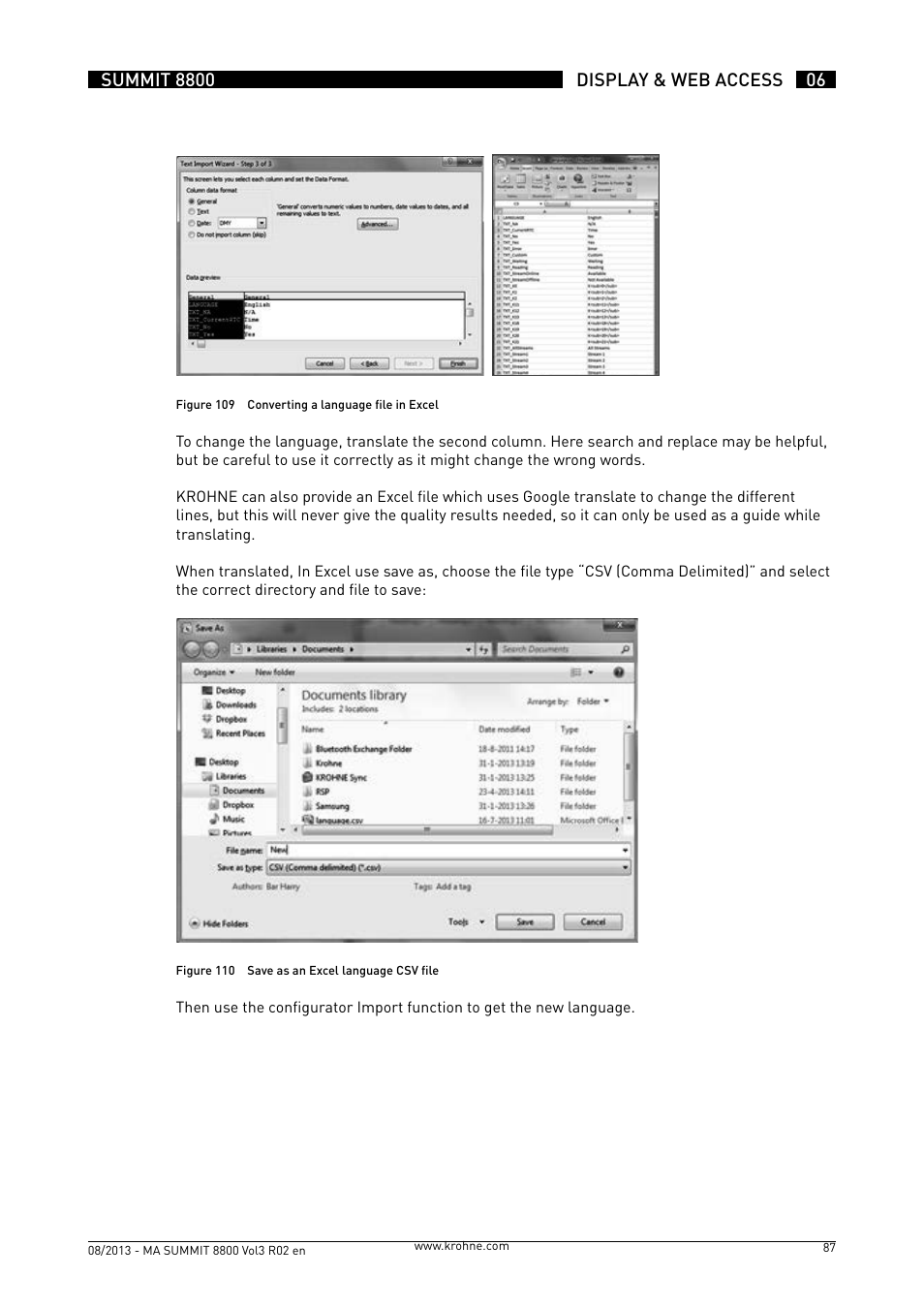 KROHNE Summit 8800 Vol 3 User Manual | Page 87 / 171