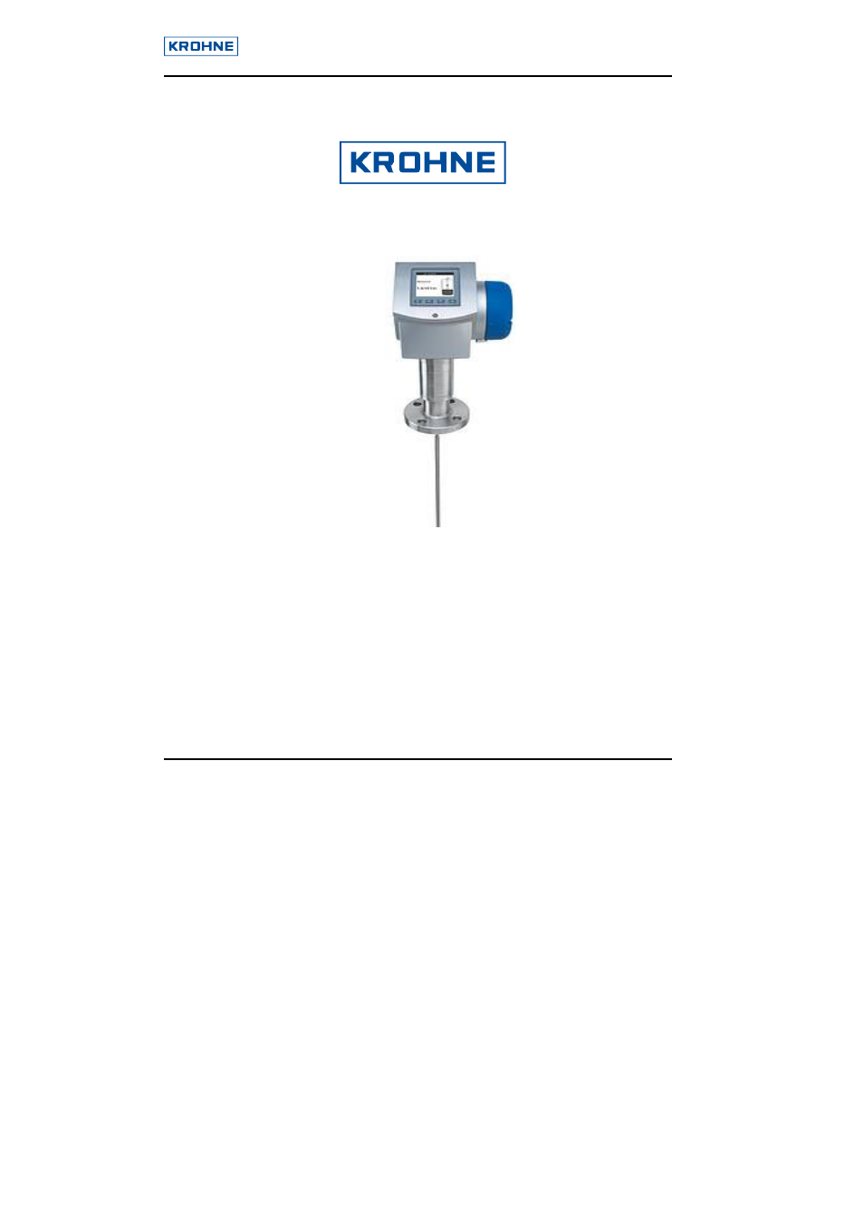 KROHNE OPTIFLEX Hart User Manual | 42 pages